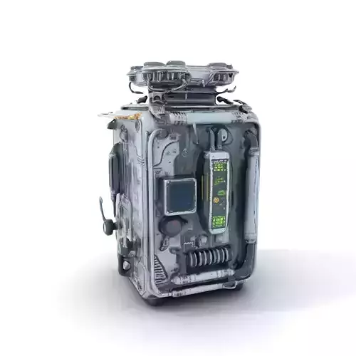 Futuristic Control Panel model pack with interactive features Low-poly 3D model