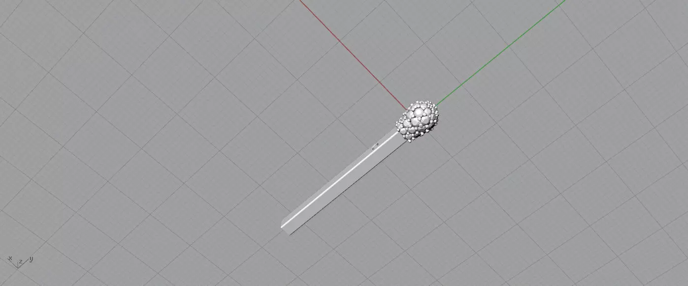 Pendant a match 3D print model_7