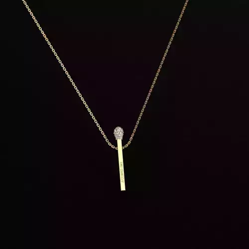 Pendant a match 3D print model