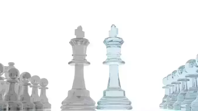 Premium 3D Chess Set Free 3D model