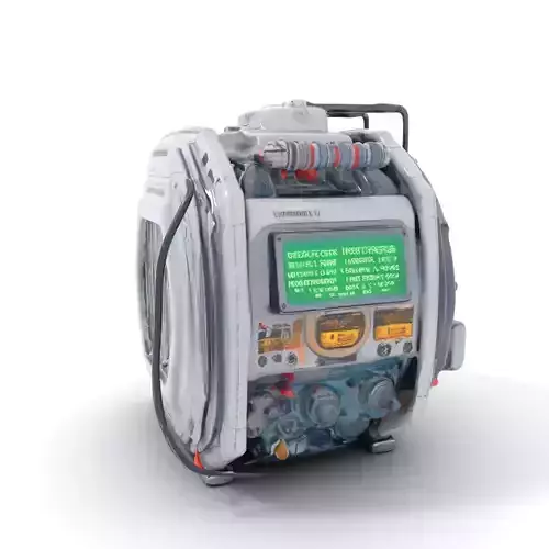Futuristic Generator Model Pack Low-poly 3D model