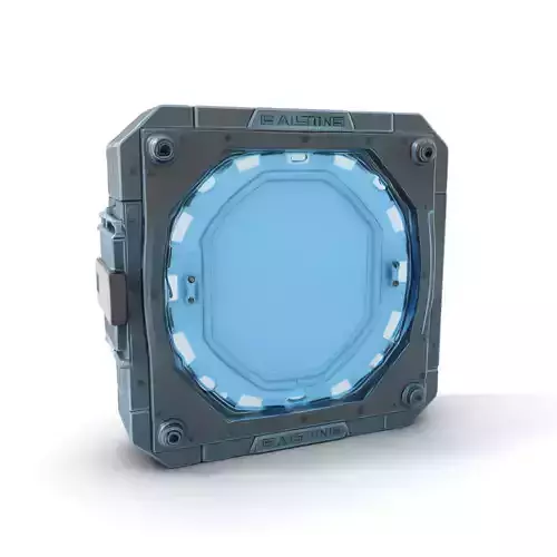 Futuristic Illuminated Door Model Pack