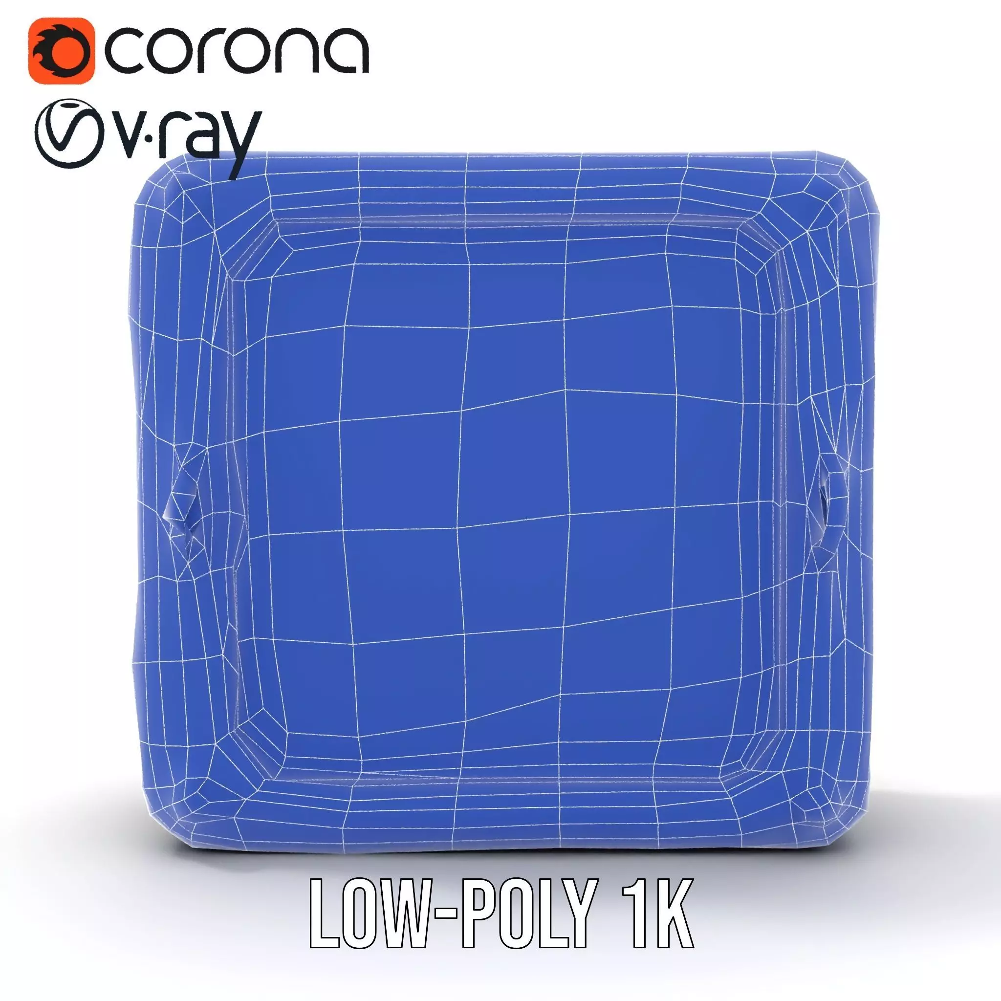 SciFi Vault Door Model Pack with Red LED Lights Low-poly 3D model_30