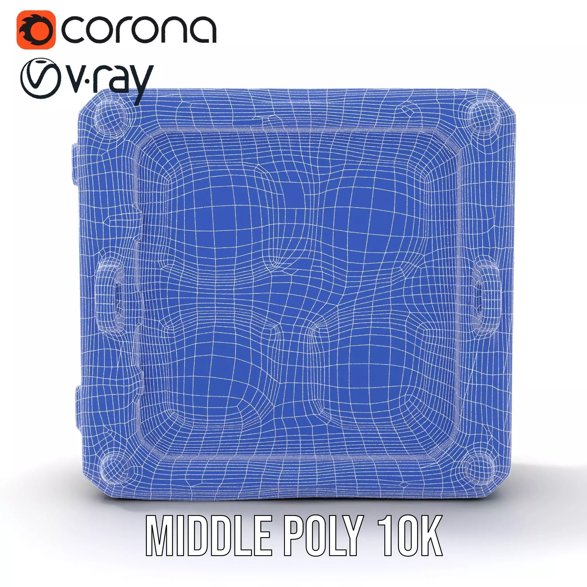 SciFi Vault Door Model Pack with Red LED Lights Low-poly 3D model_24