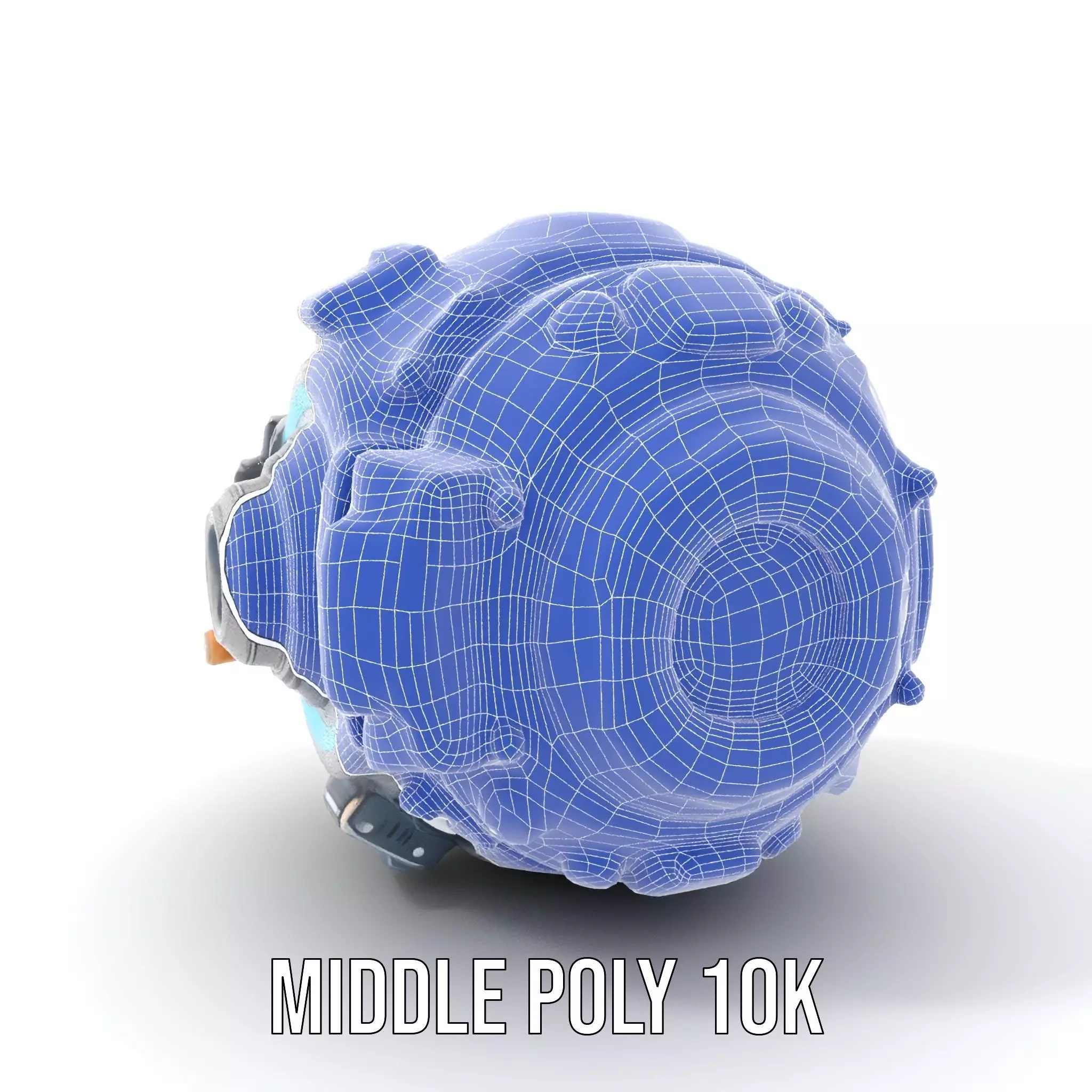 Futuristic Spherical Device Model Pack Low-poly 3D model_28