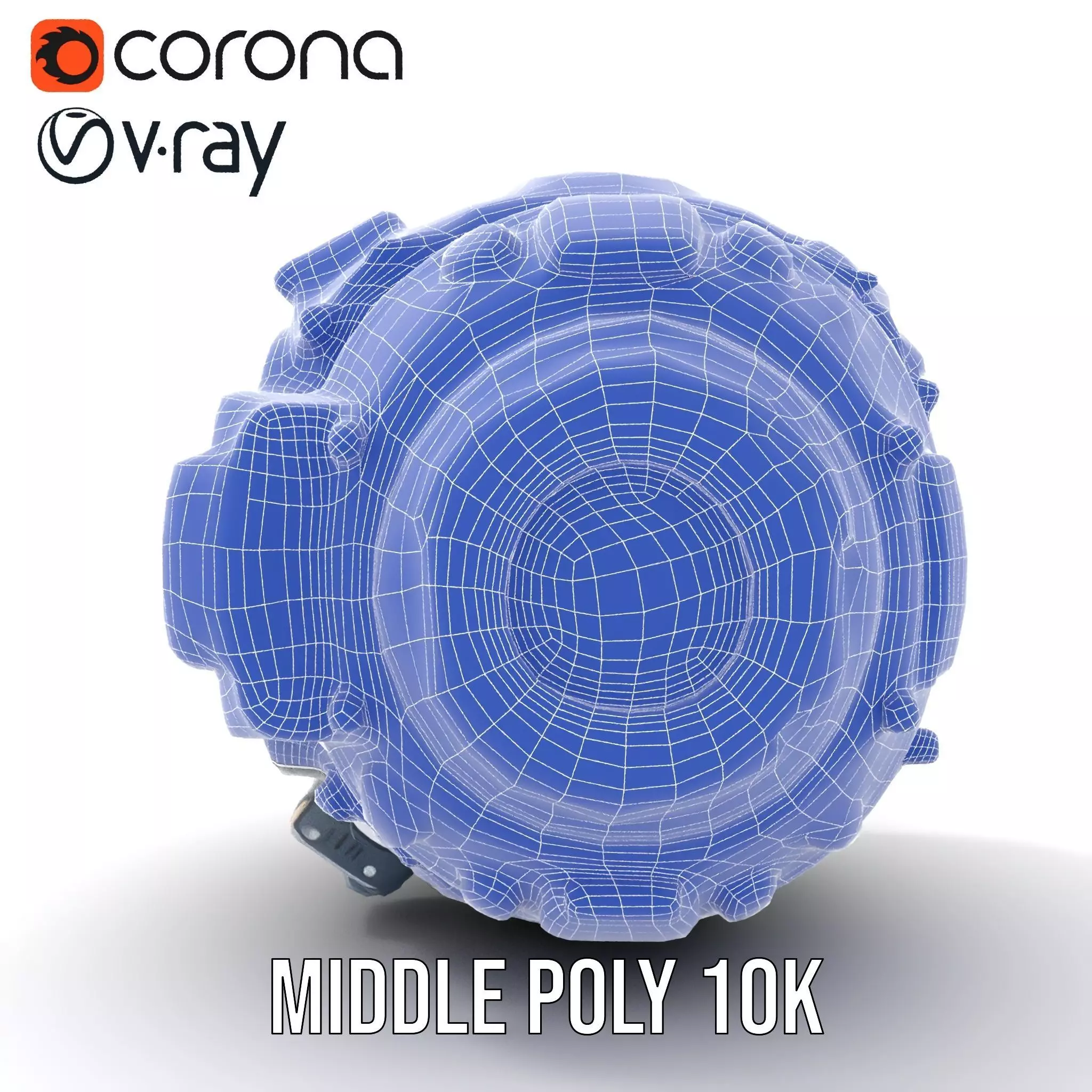 Futuristic Spherical Device Model Pack Low-poly 3D model_7