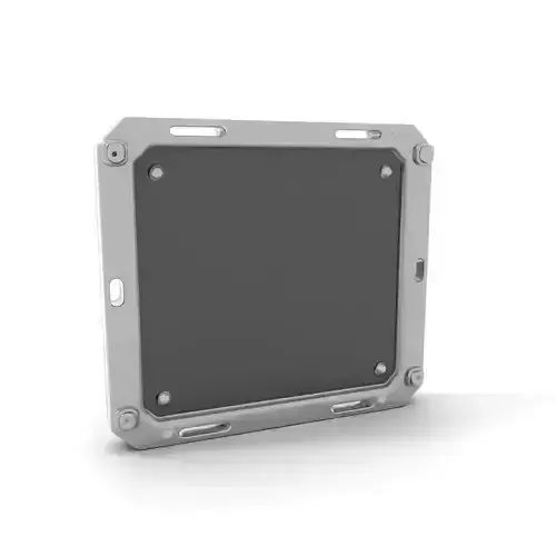 Industrial Metal Panel with LED Lights model pack Low-poly 3D model