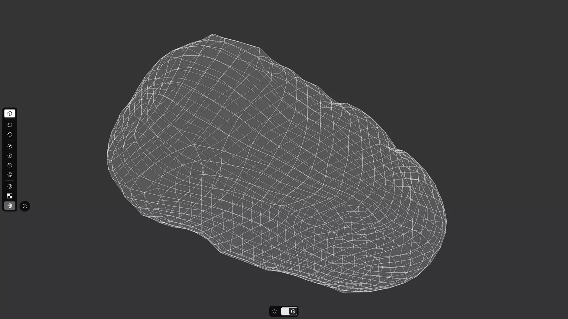 Potato Bread Low-poly 3D model_4