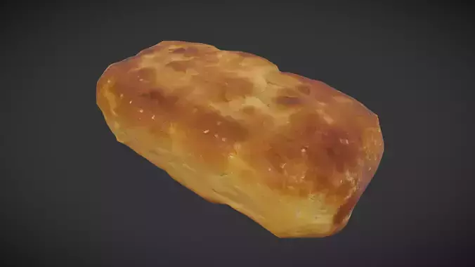 Potato Bread Low-poly 3D model