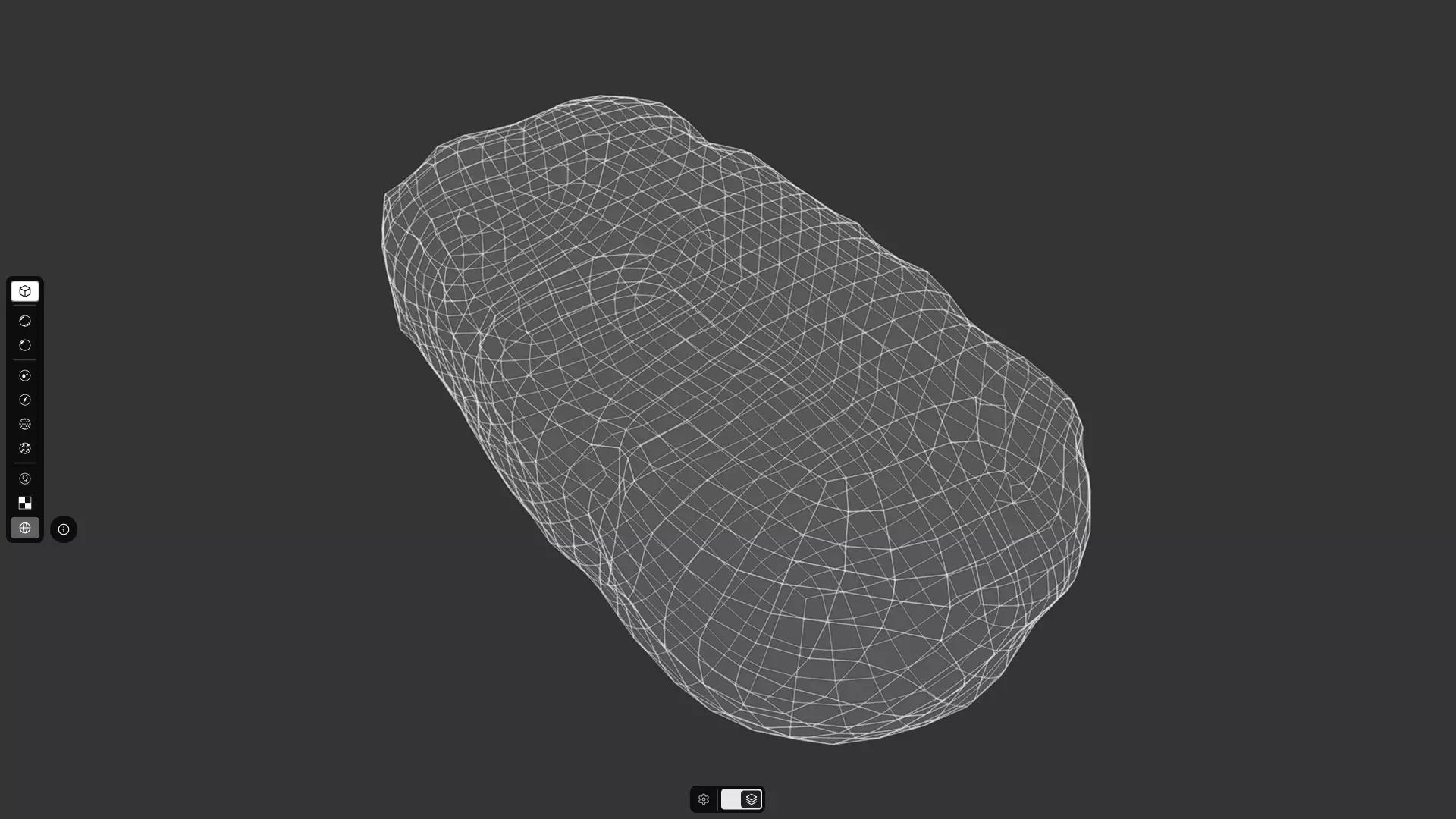 Potato Bread Low-poly 3D model_6