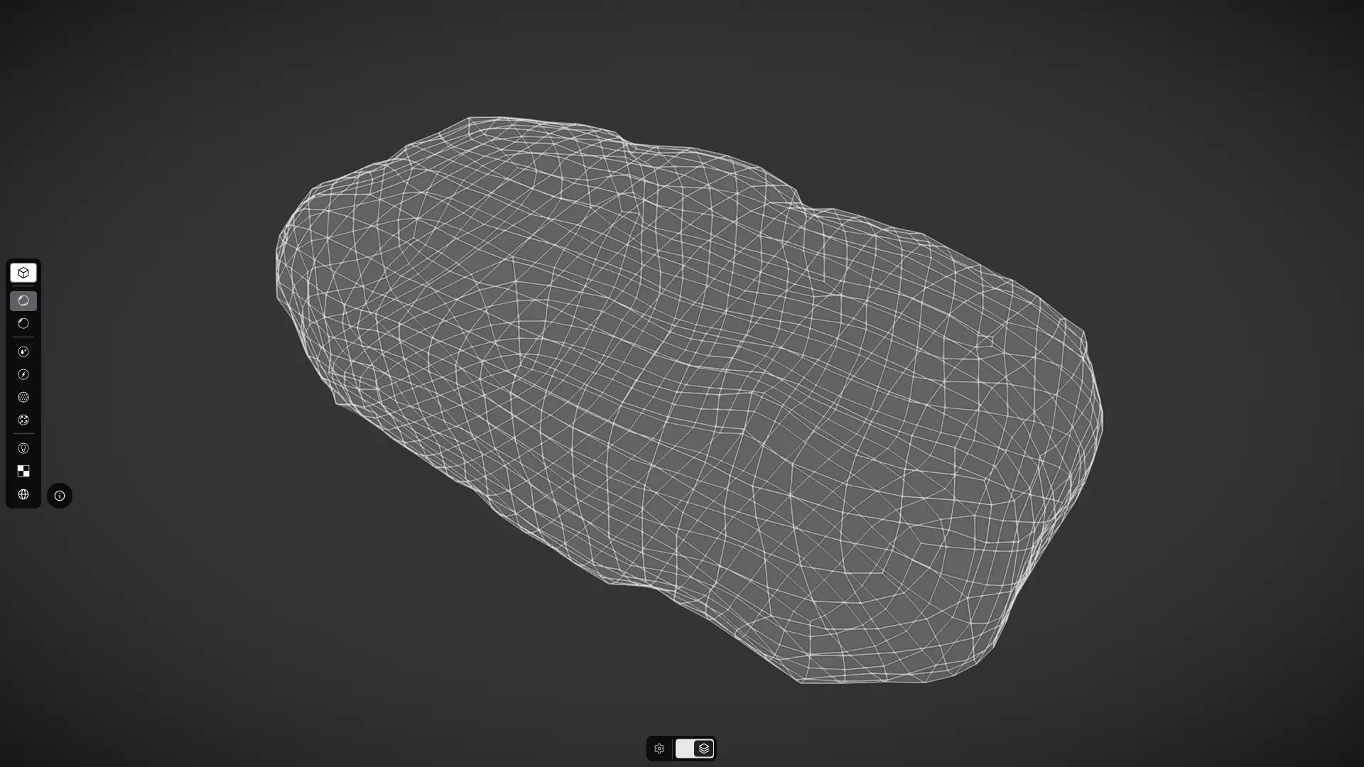 Potato Bread Low-poly 3D model_2