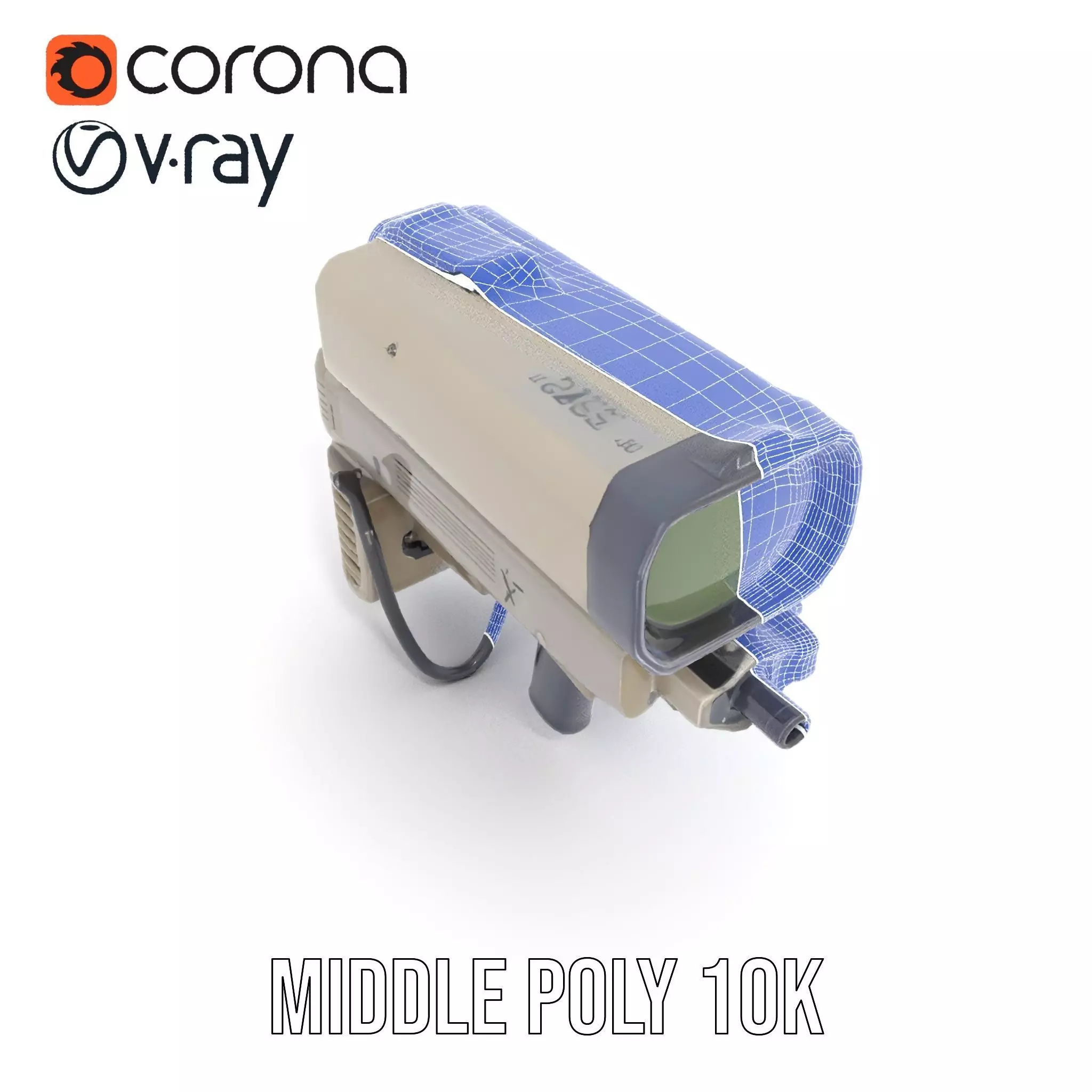 Tactical Targeting System Model Pack Low-poly 3D model_21