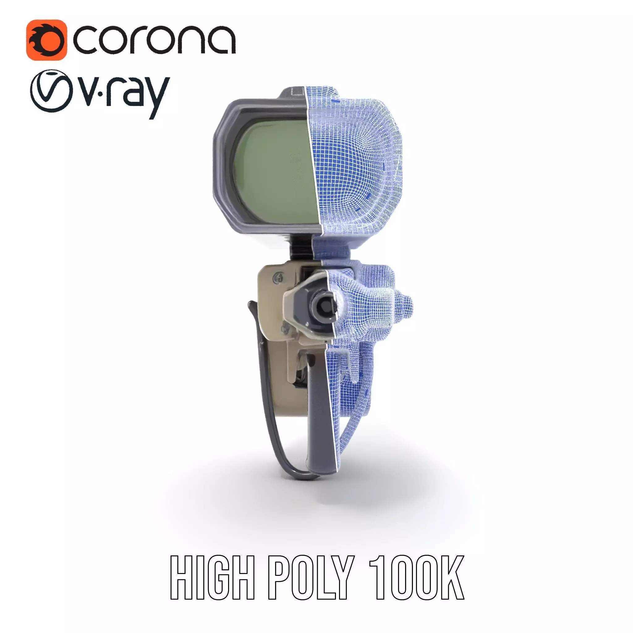 Tactical Targeting System Model Pack Low-poly 3D model_34