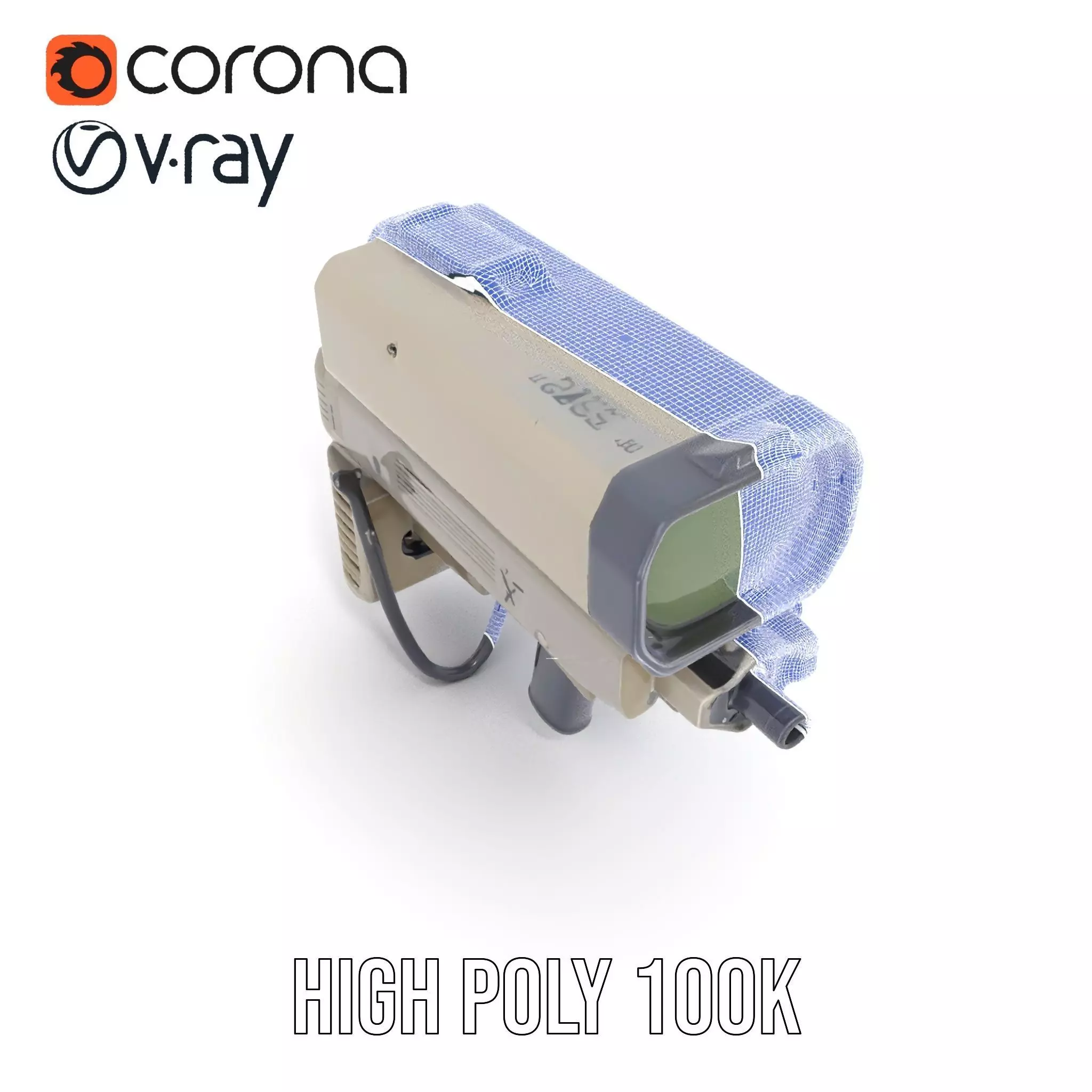 Tactical Targeting System Model Pack Low-poly 3D model_26