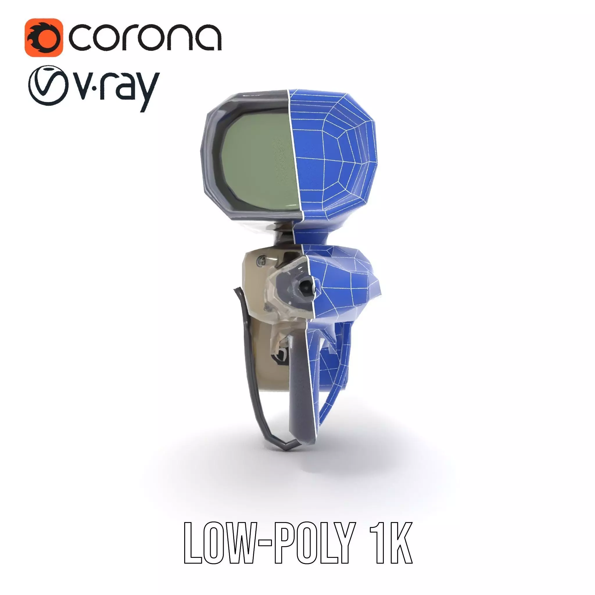 Tactical Targeting System Model Pack Low-poly 3D model_31