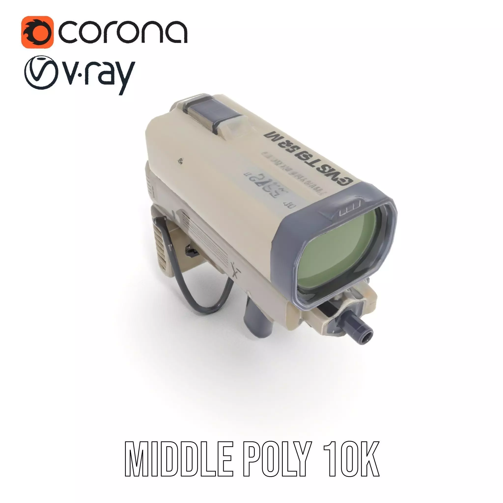 Tactical Targeting System Model Pack Low-poly 3D model_5