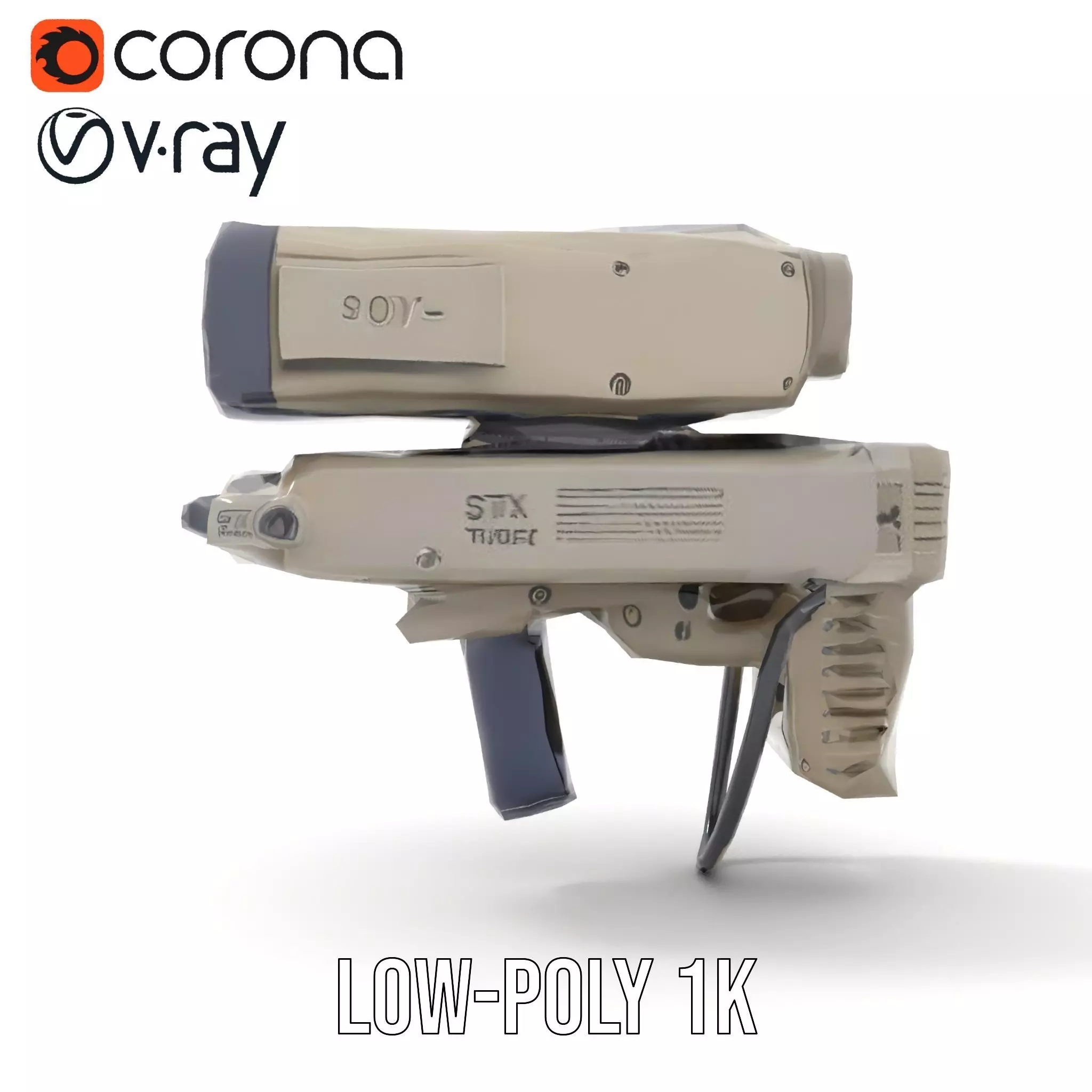 Tactical Targeting System Model Pack Low-poly 3D model_14