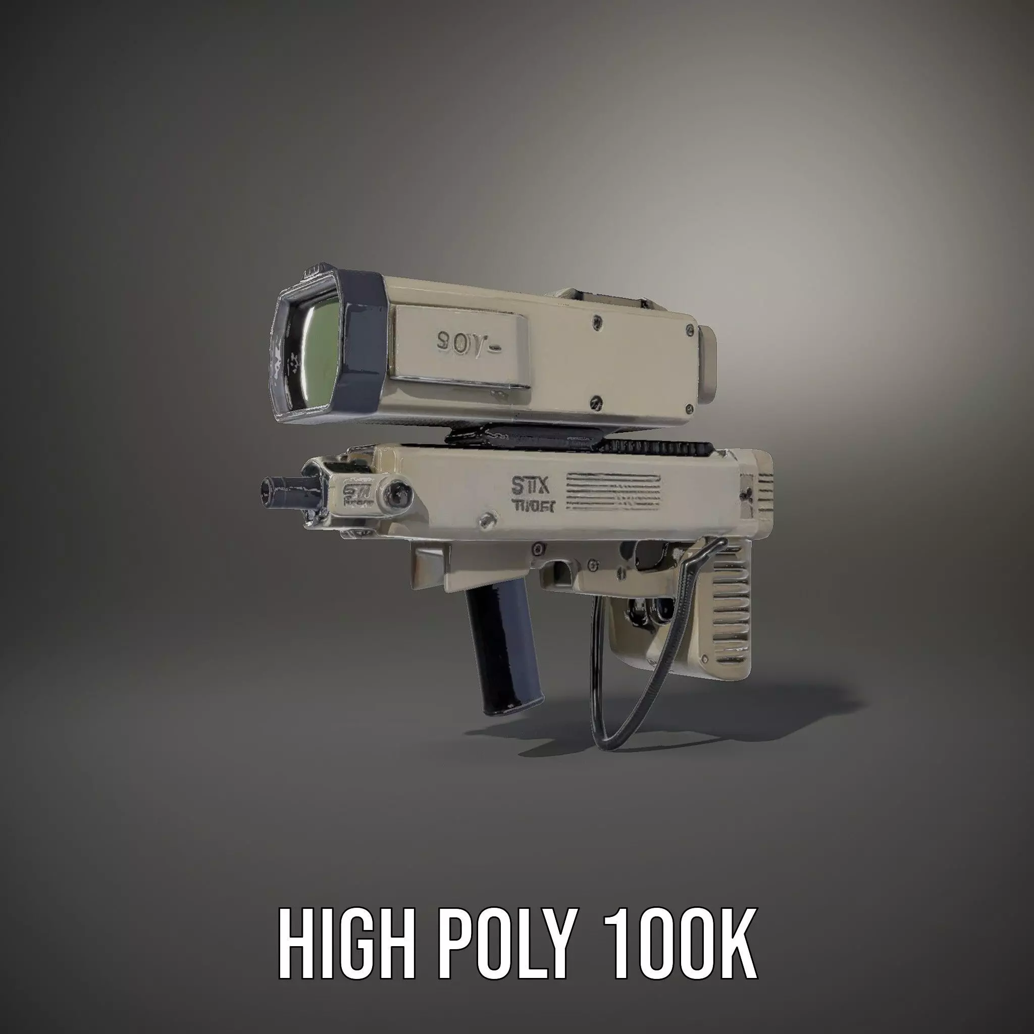 Tactical Targeting System Model Pack Low-poly 3D model_8