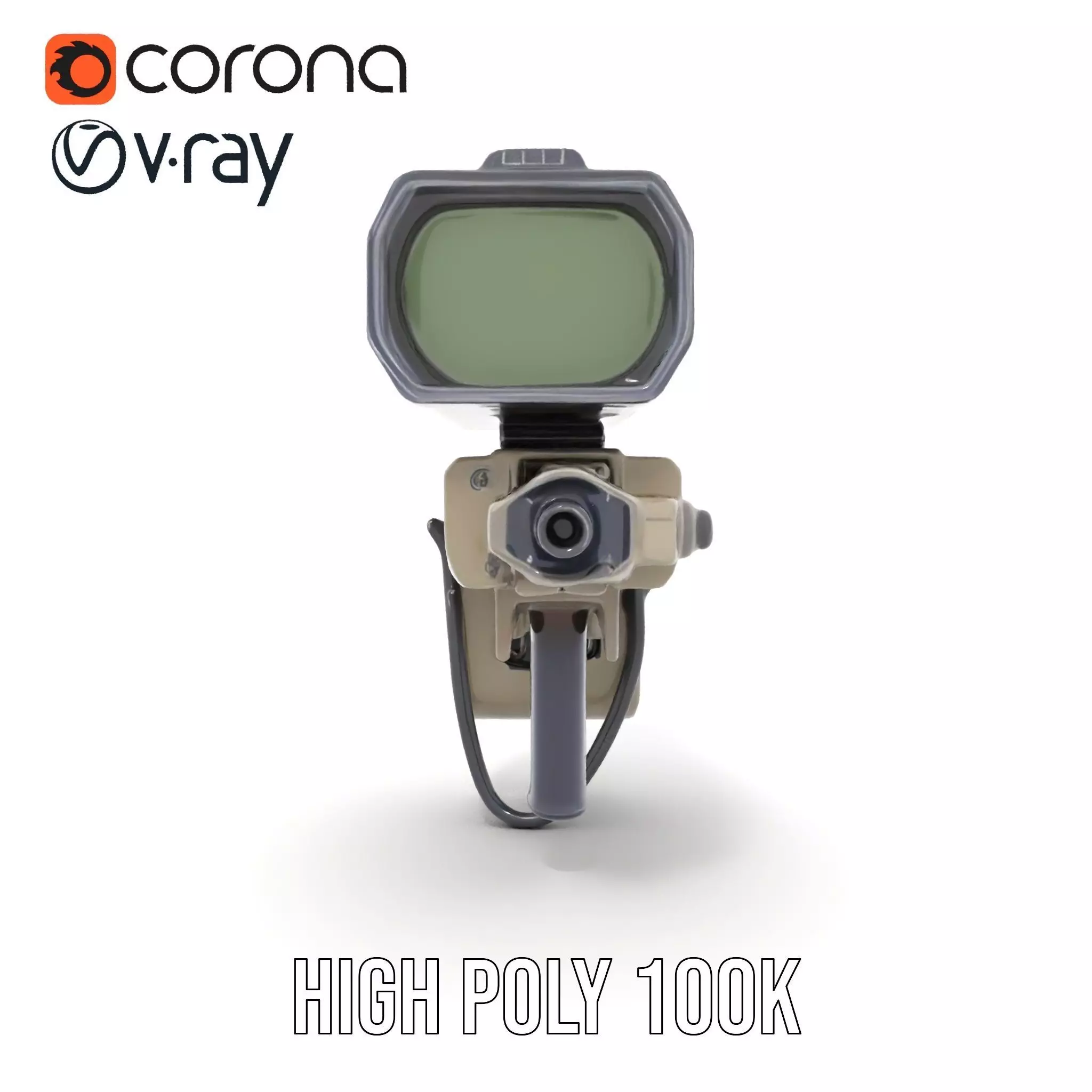 Tactical Targeting System Model Pack Low-poly 3D model_23