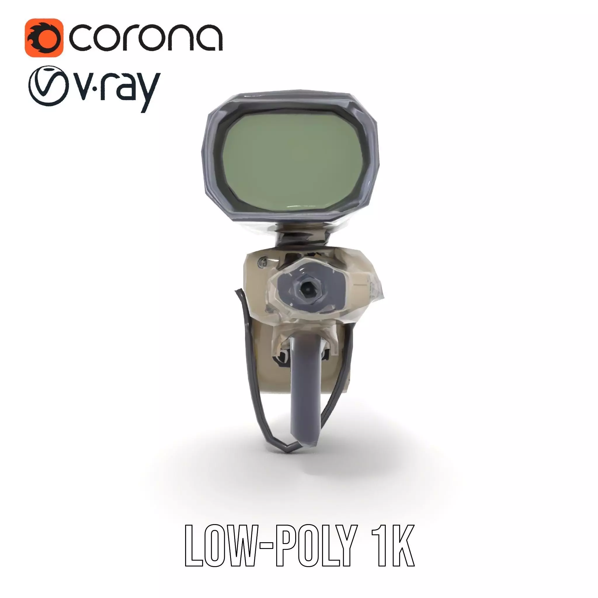 Tactical Targeting System Model Pack Low-poly 3D model_22