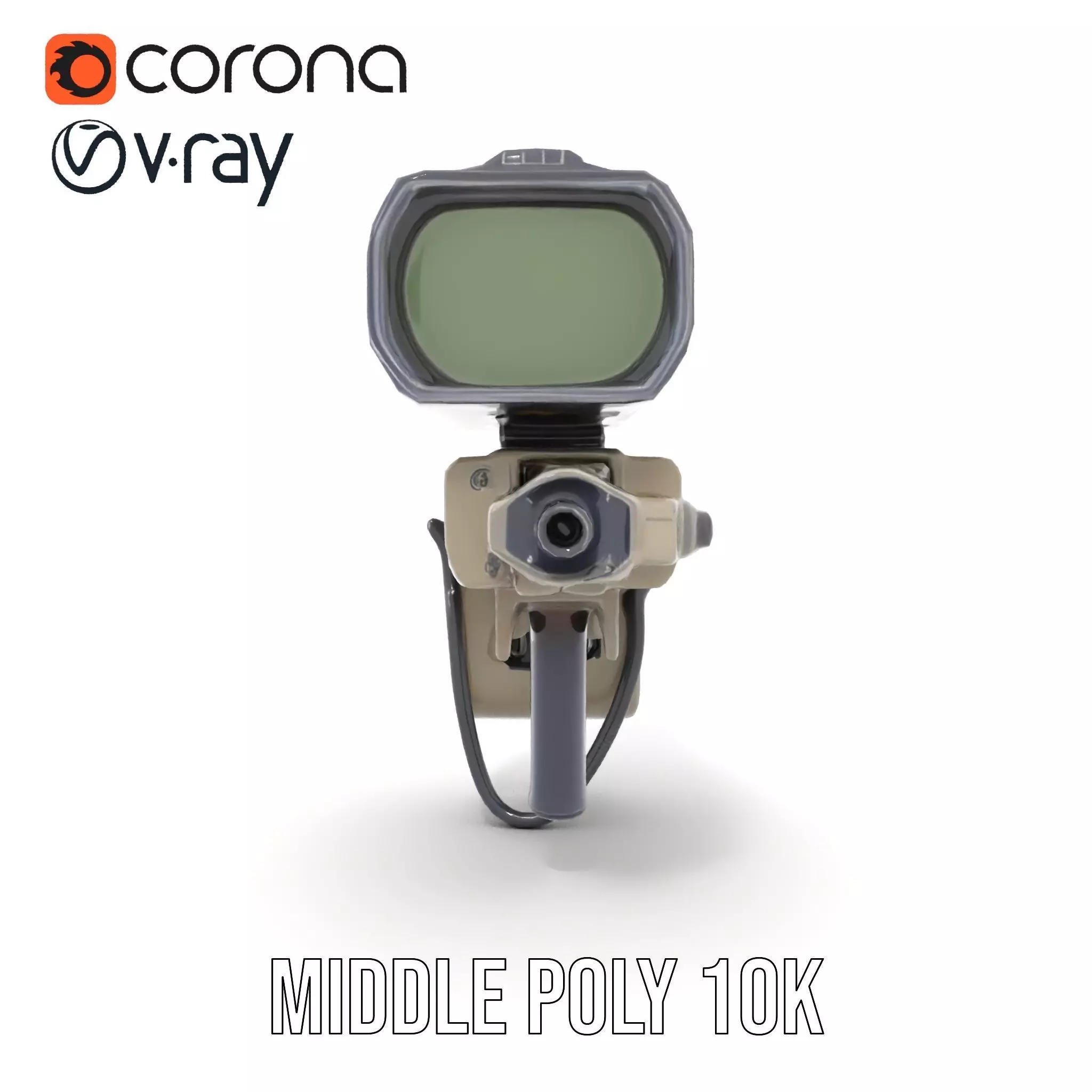 Tactical Targeting System Model Pack Low-poly 3D model_16