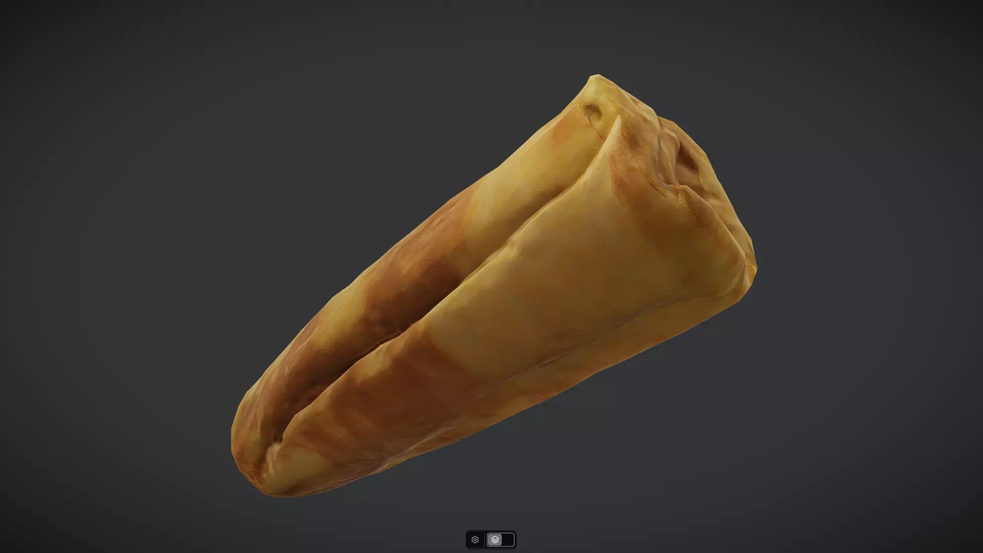 Crepe Roll Low-poly 3D model_3