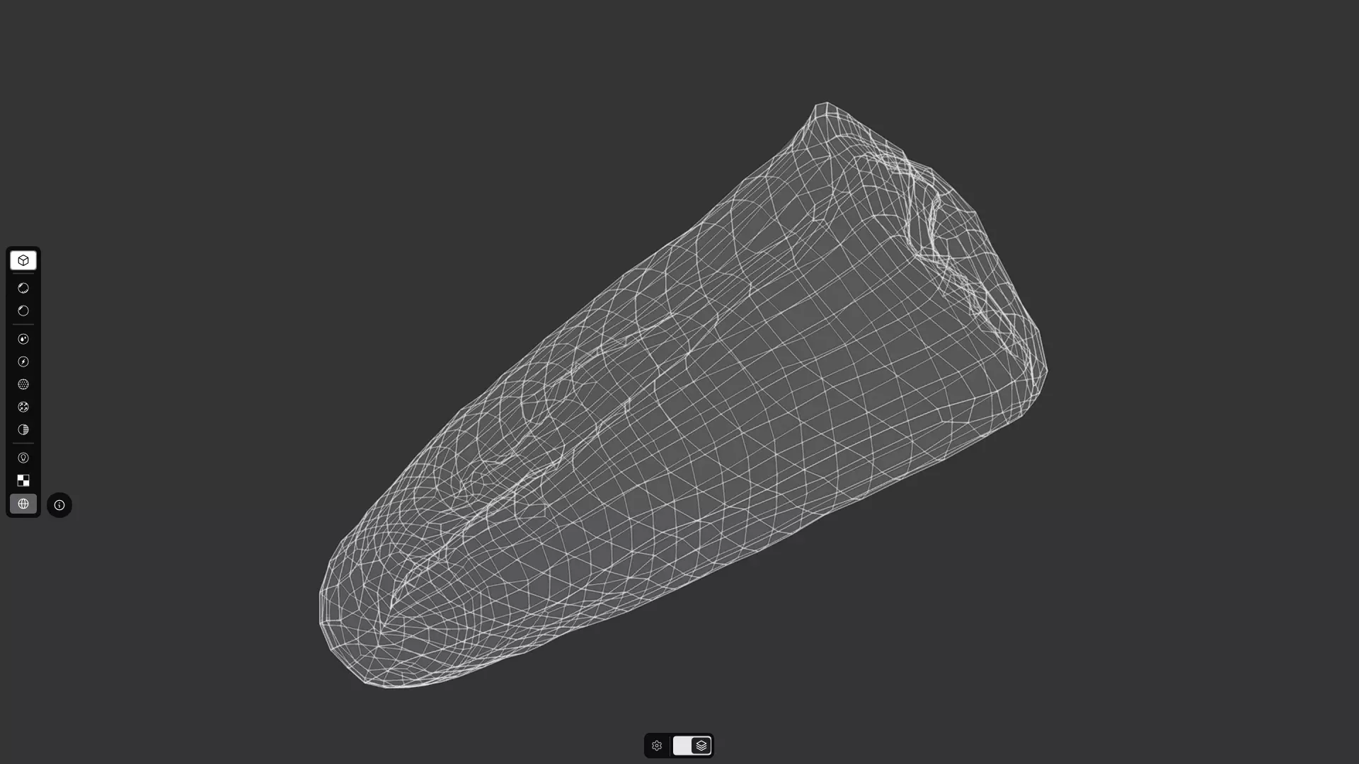 Crepe Roll Low-poly 3D model_4