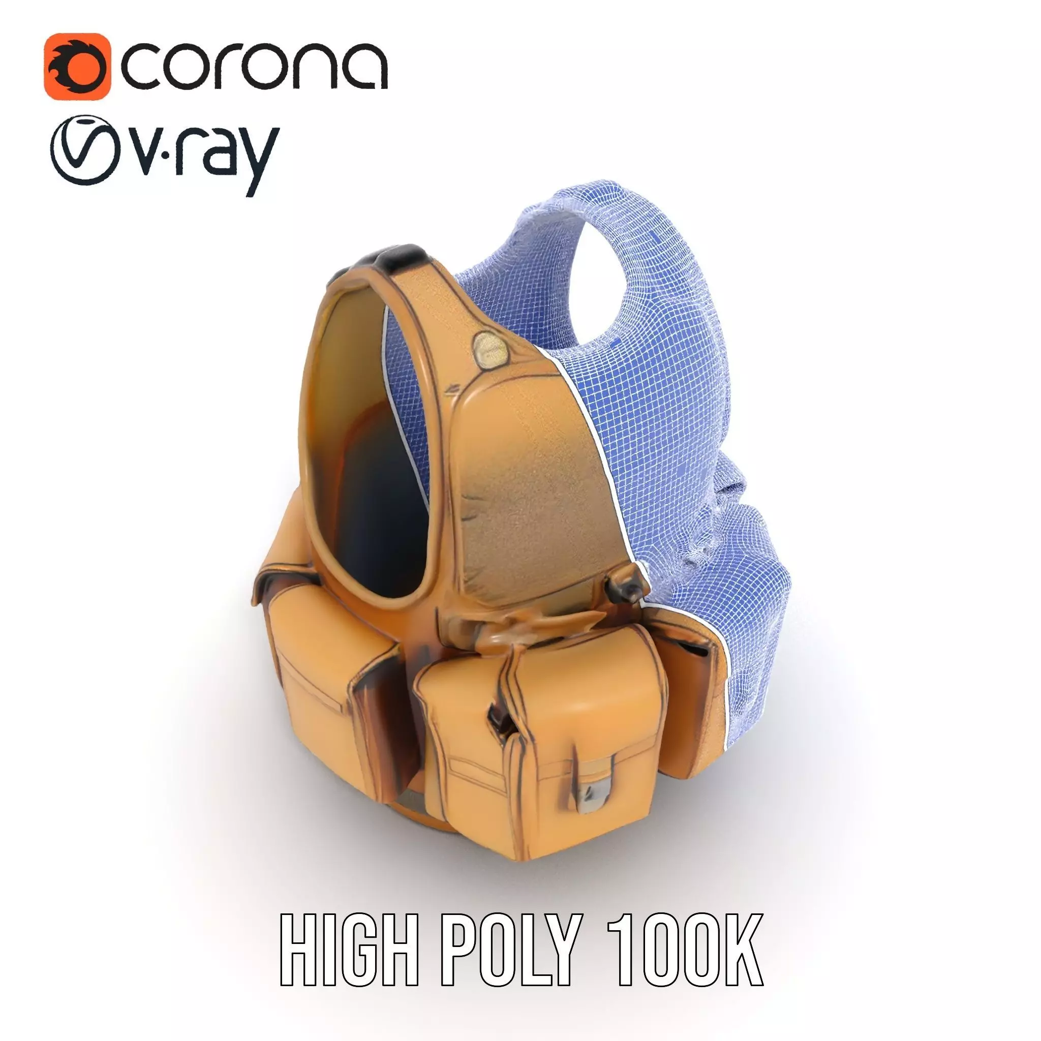 Tactical Vest Model Pack for Game and Film Production Low-poly 3D model_29