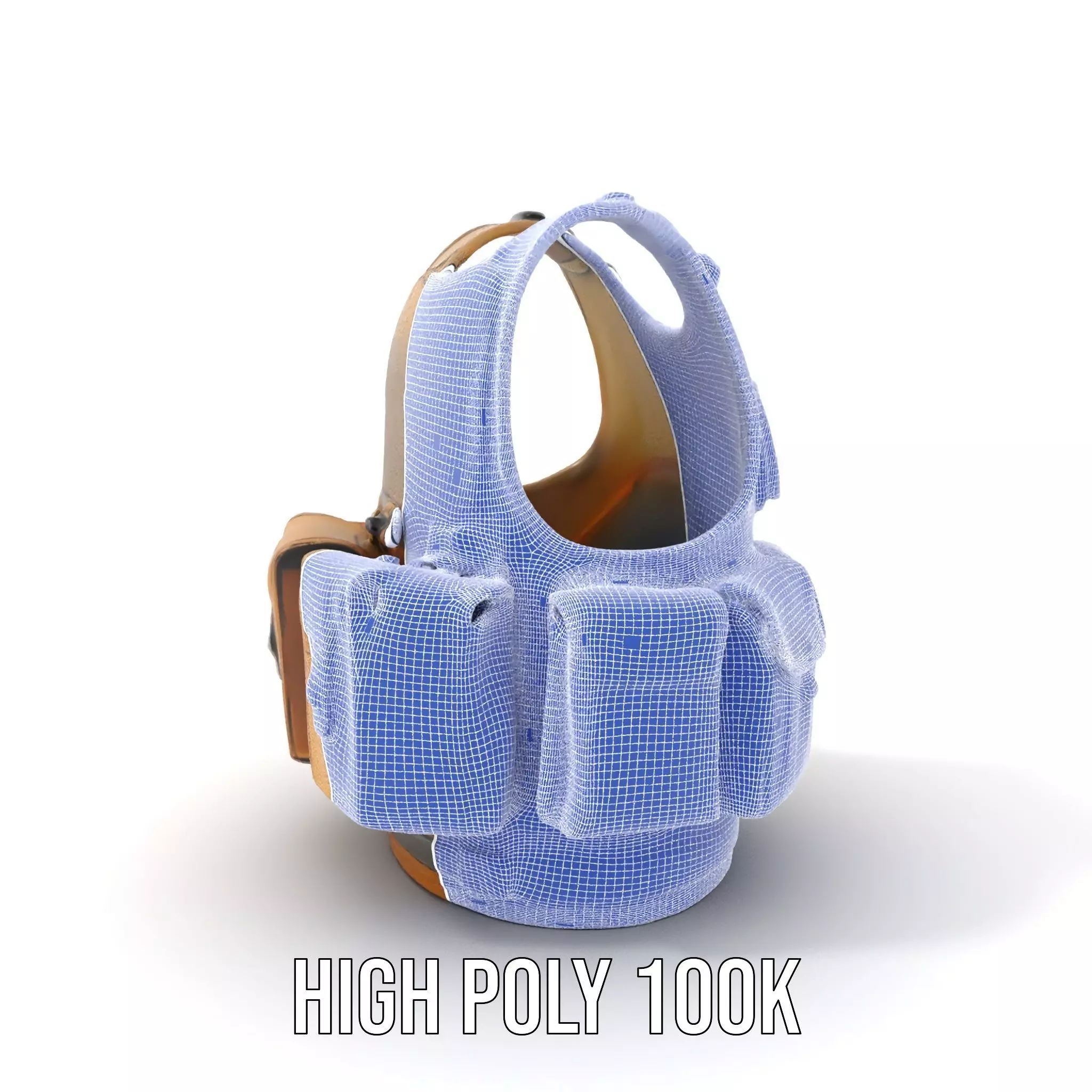 Tactical Vest Model Pack for Game and Film Production Low-poly 3D model_4