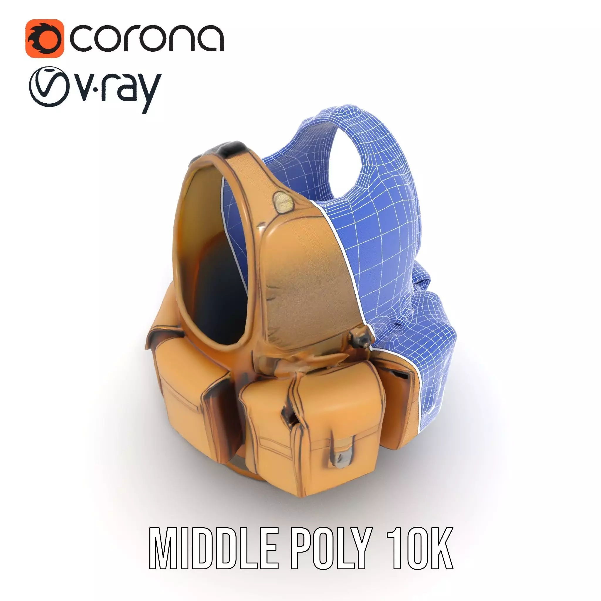 Tactical Vest Model Pack for Game and Film Production Low-poly 3D model_30