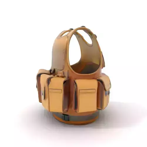 Tactical Vest Model Pack for Game and Film Production Low-poly 3D model