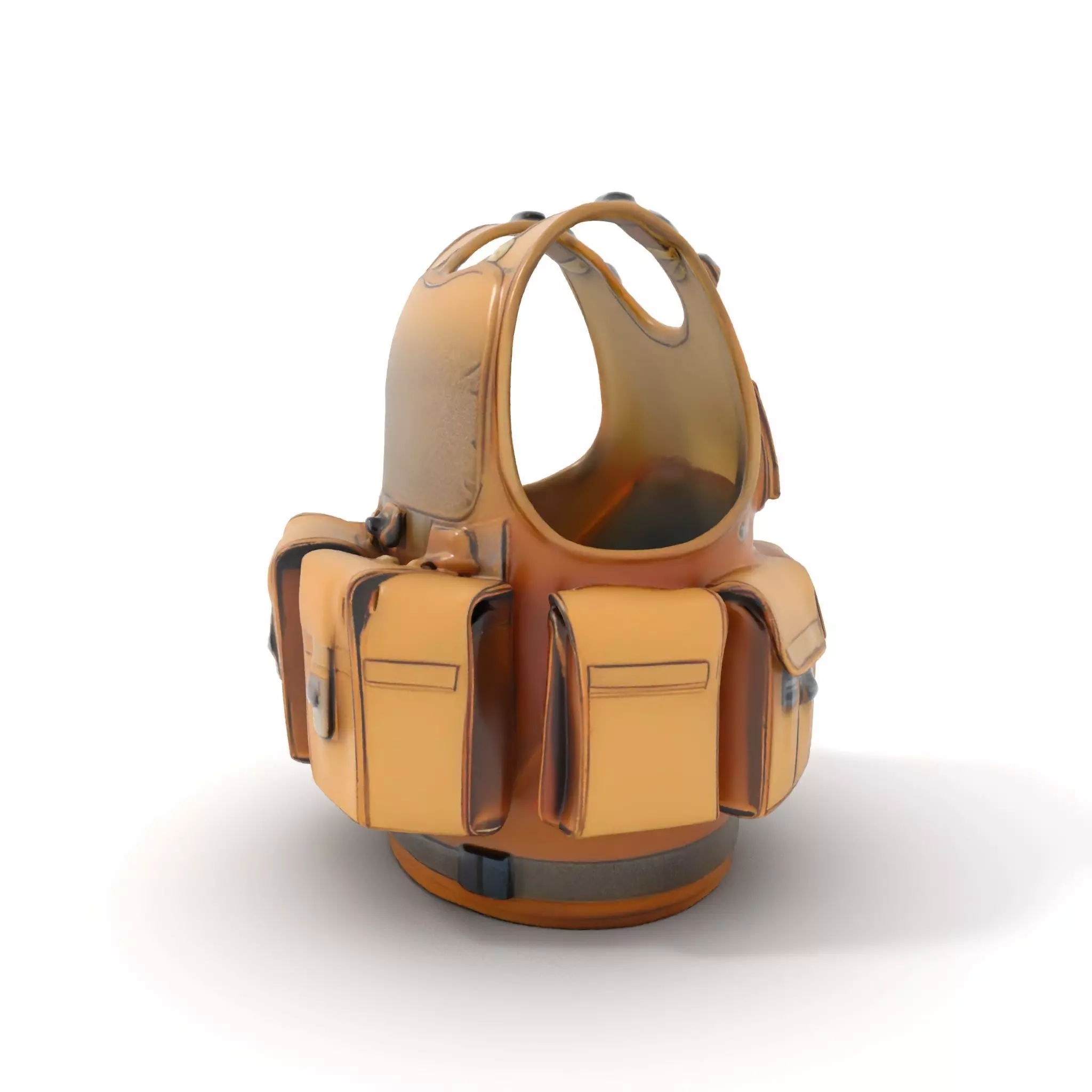 Tactical Vest Model Pack for Game and Film Production Low-poly 3D model_0