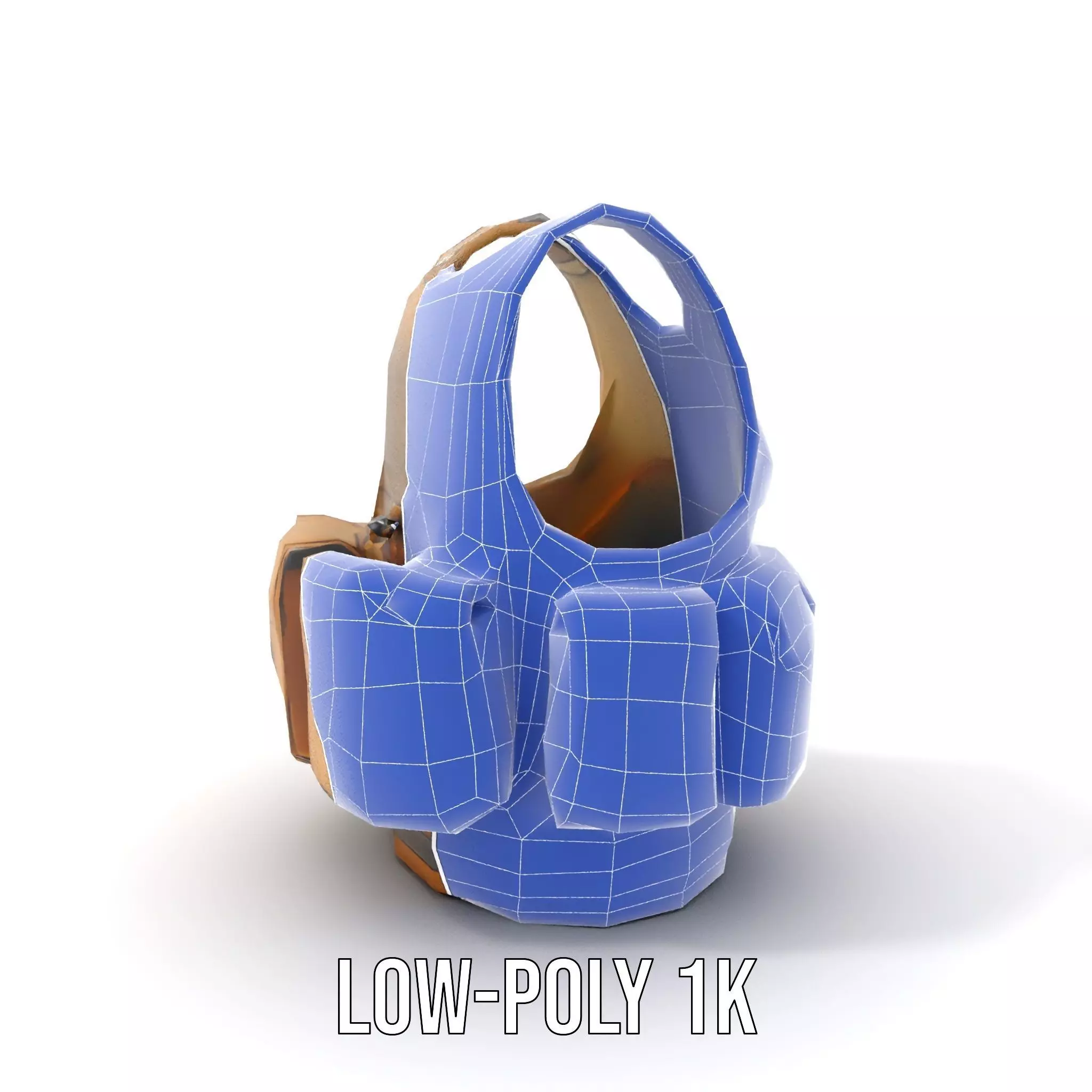 Tactical Vest Model Pack for Game and Film Production Low-poly 3D model_25