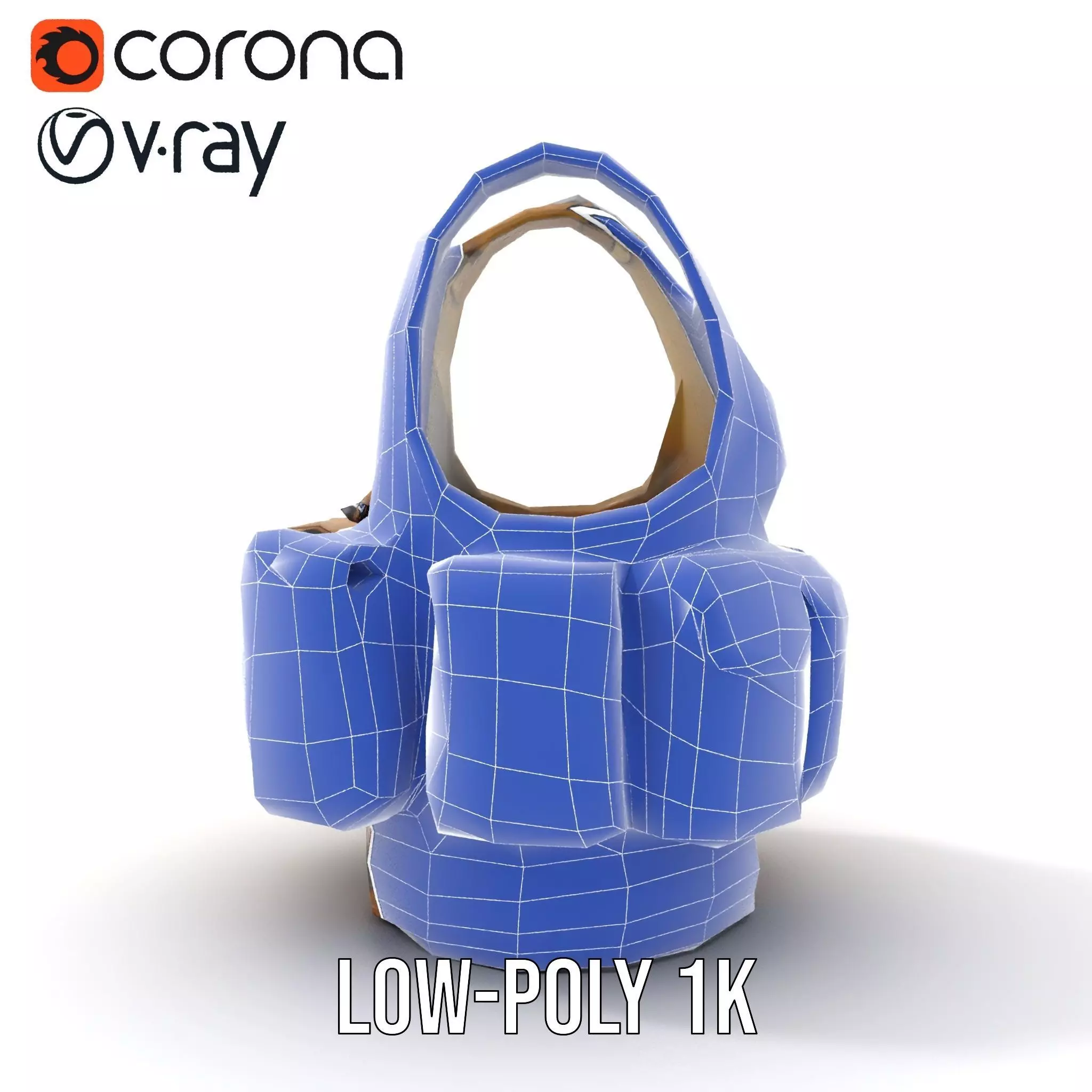 Tactical Vest Model Pack for Game and Film Production Low-poly 3D model_11