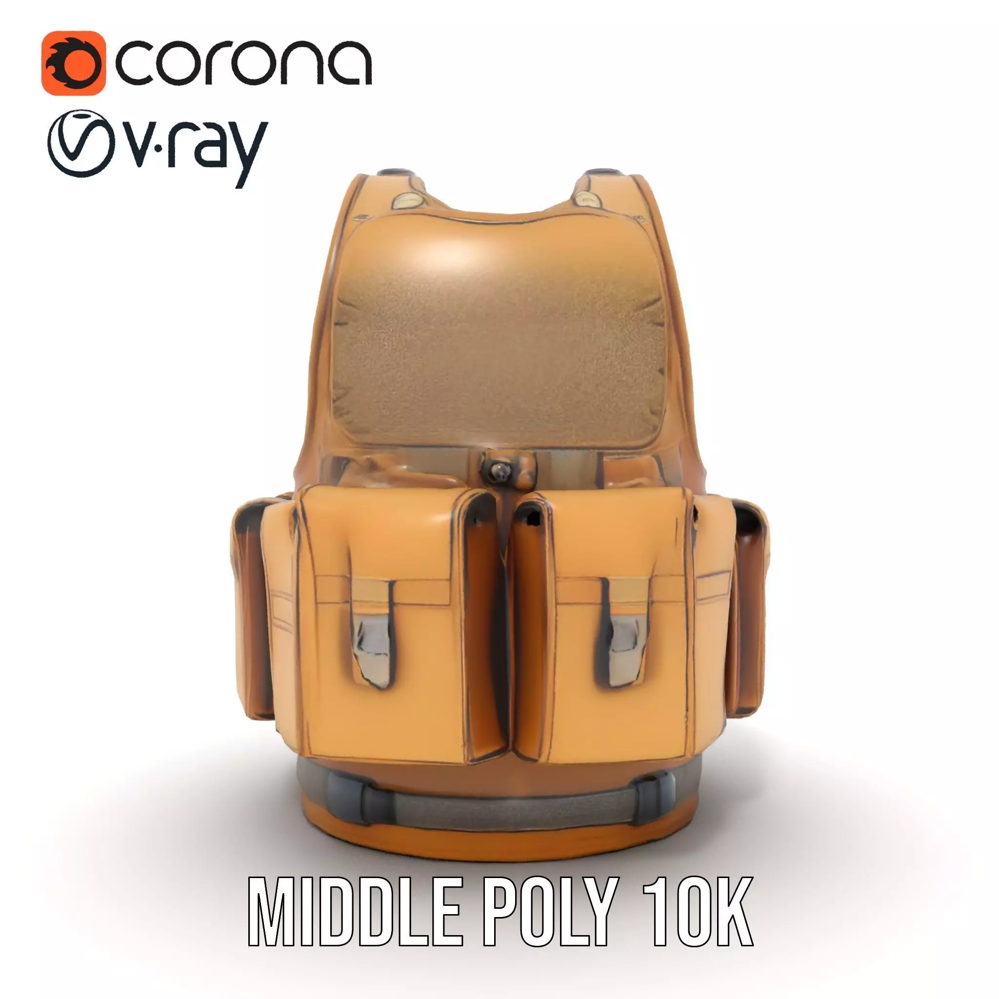 Tactical Vest Model Pack for Game and Film Production Low-poly 3D model_21