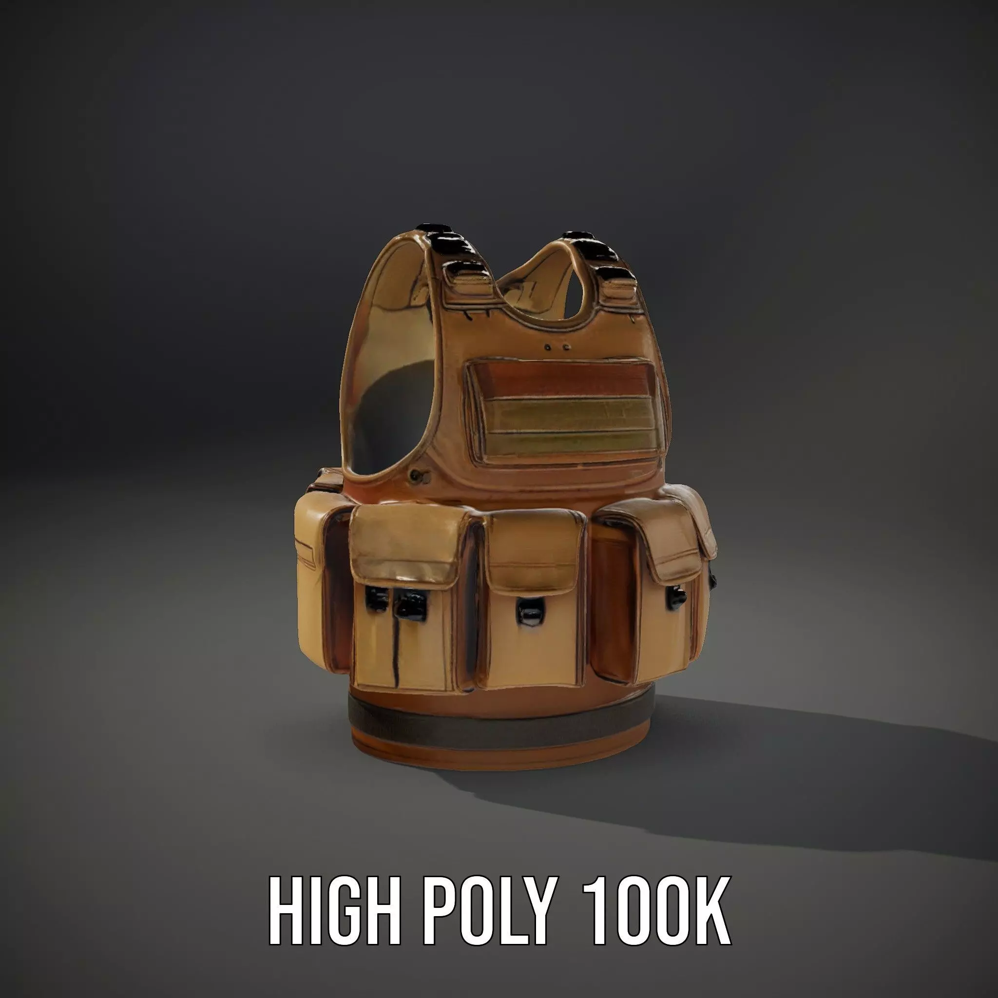 Tactical Vest Model Pack for Game and Film Production Low-poly 3D model_17