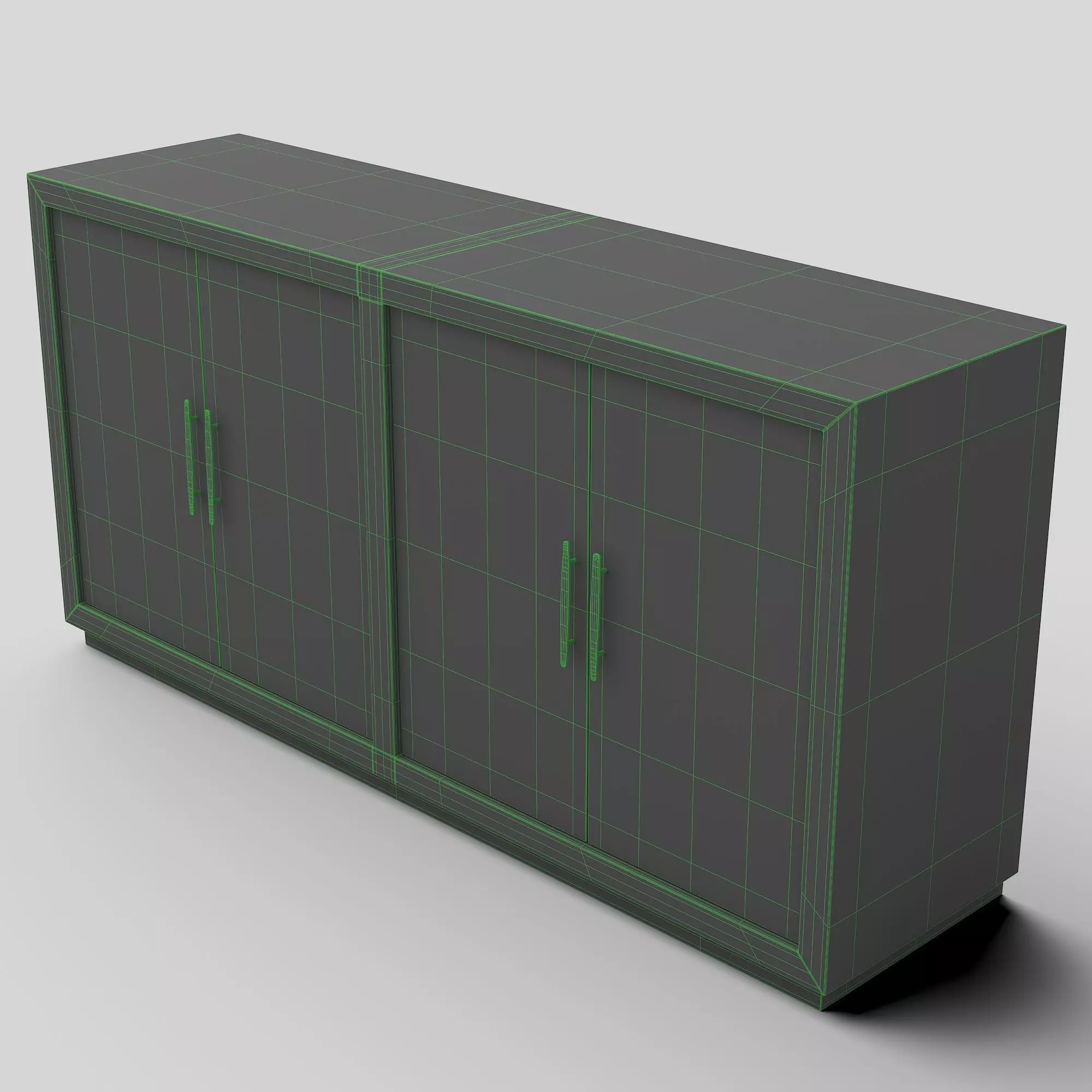 Alexandria Console 3D model_2