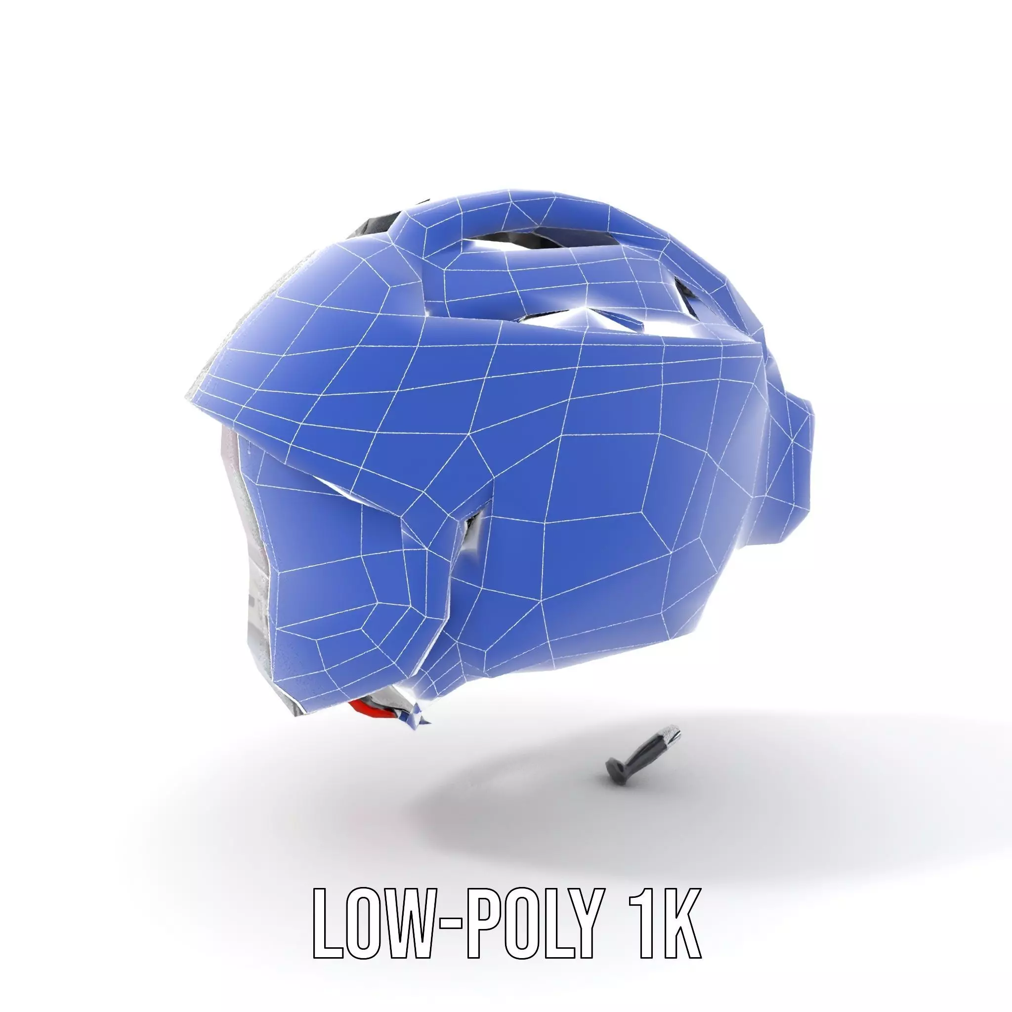 Futuristic Motorcycle Helmet Model Pack Low-poly 3D model_19
