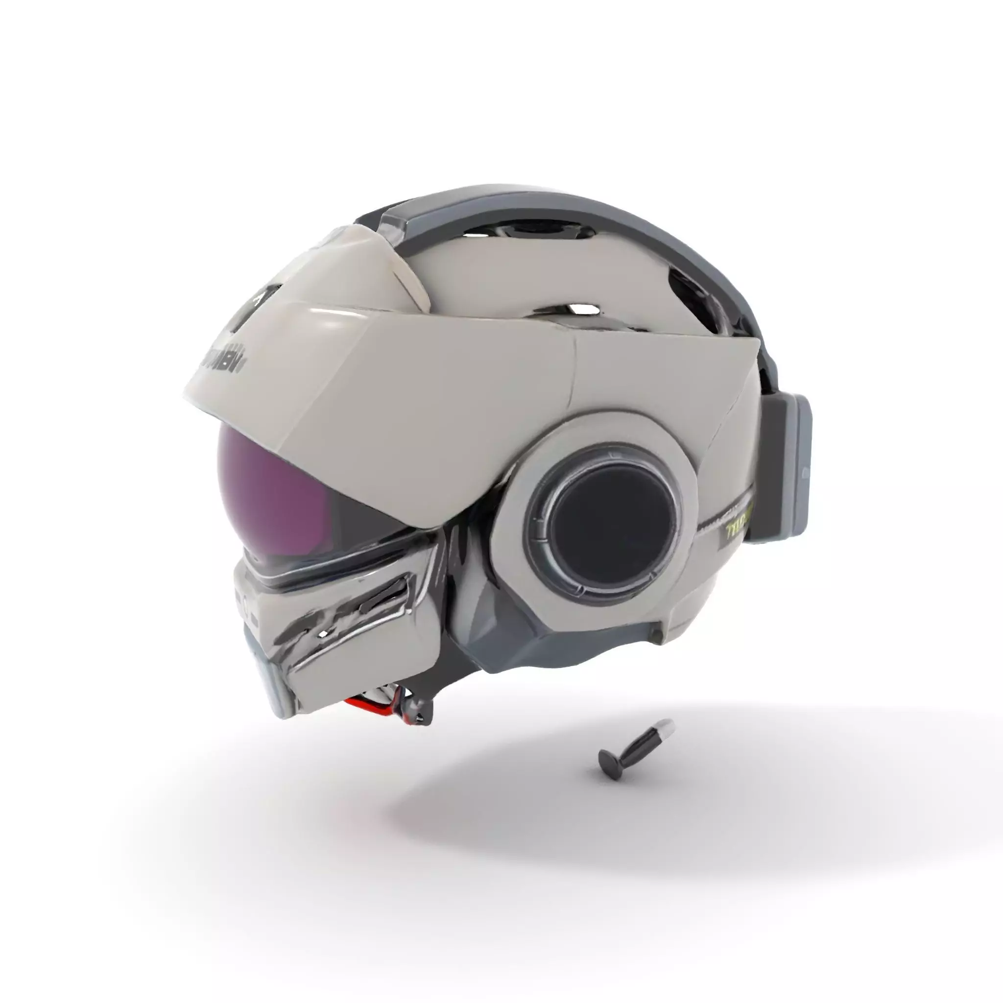 Futuristic Motorcycle Helmet Model Pack Low-poly 3D model_0