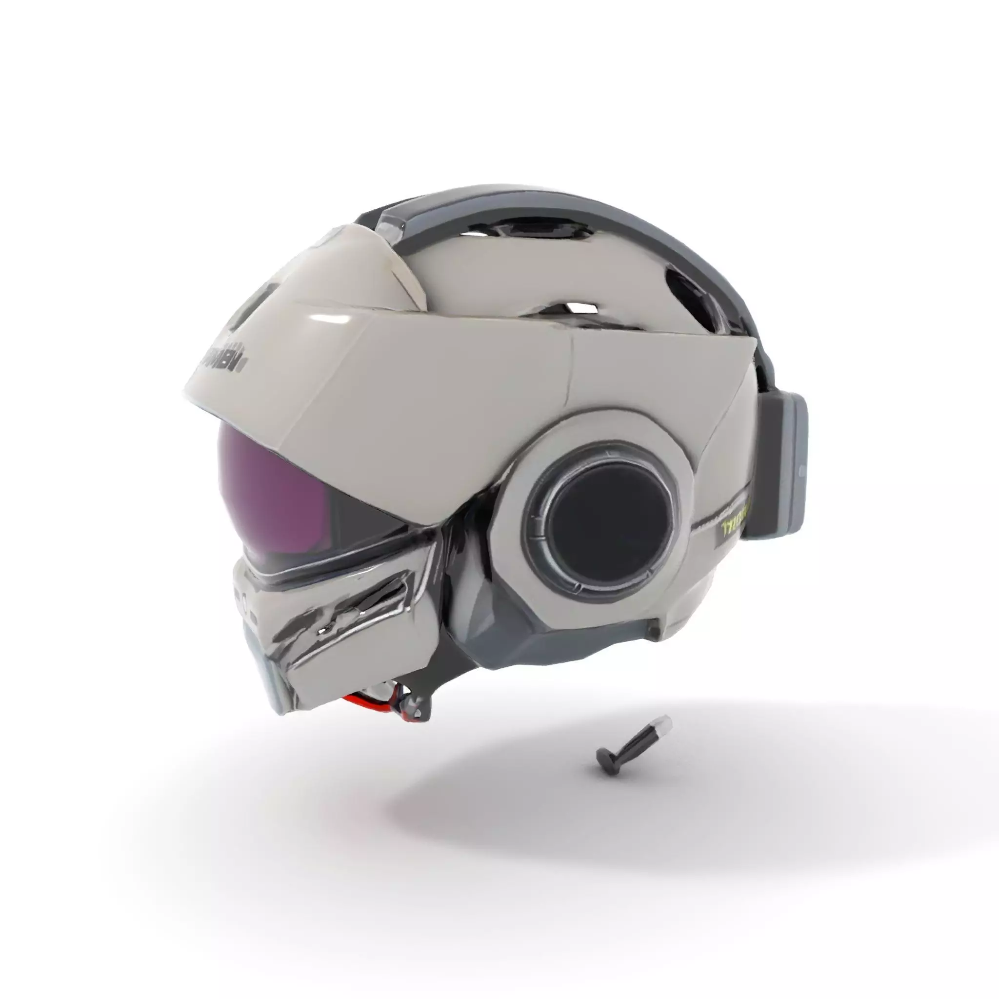 Futuristic Motorcycle Helmet Model Pack Low-poly 3D model_6