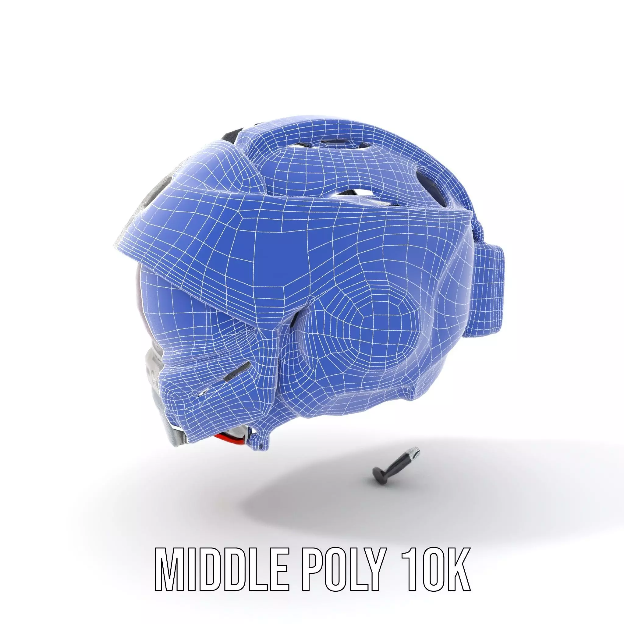 Futuristic Motorcycle Helmet Model Pack Low-poly 3D model_15