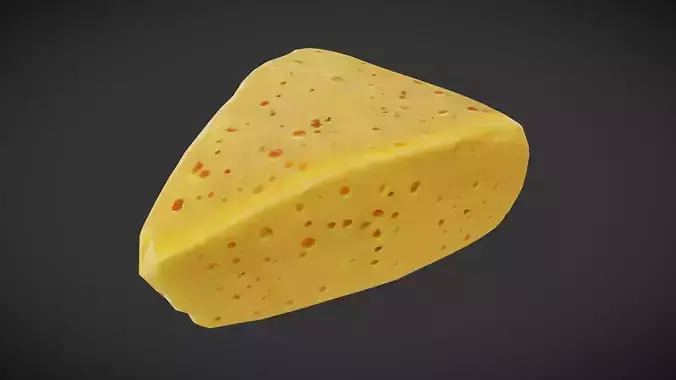 Cheese Low-poly 3D model