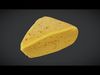 Cheese Low-poly 3D model_1