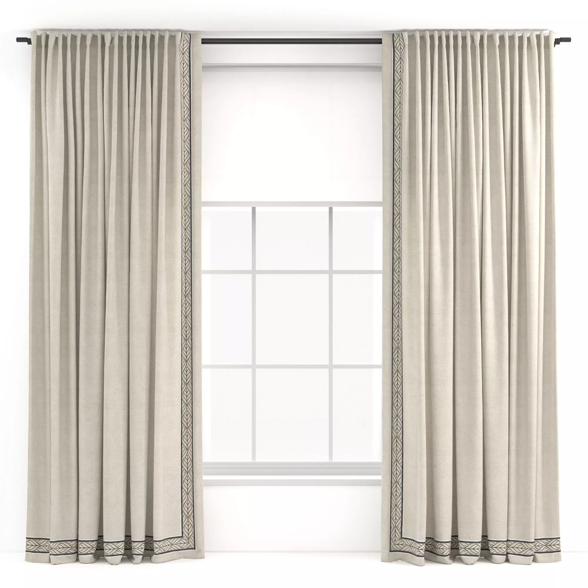 Curtains 55 3D model