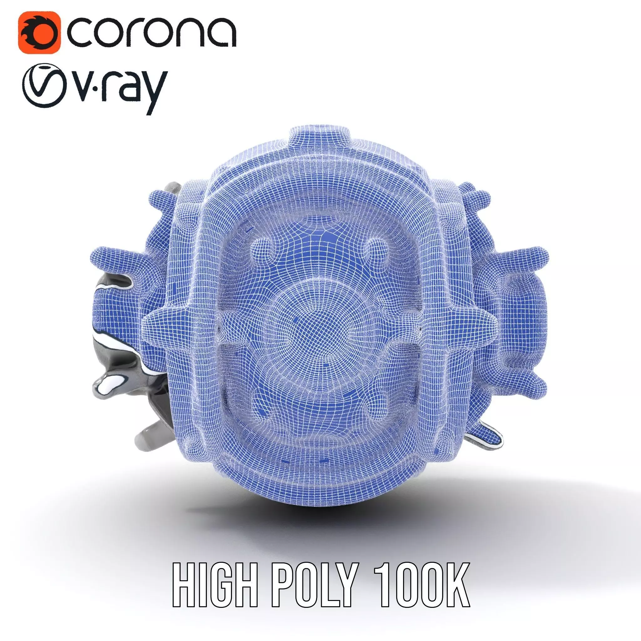 Futuristic Mechanical Orb Model Pack for SciFi Projects Low-poly 3D model_34