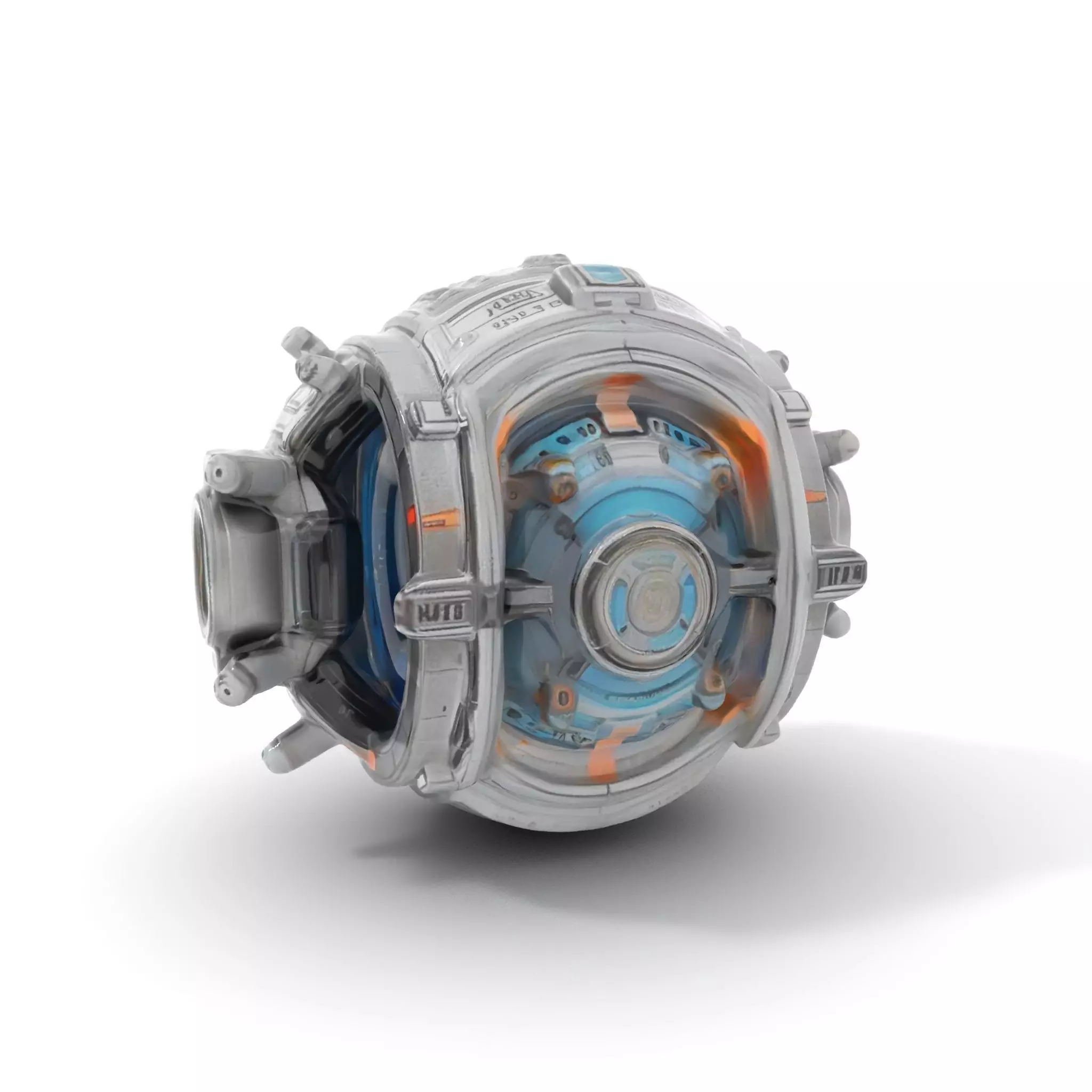 Futuristic Mechanical Orb Model Pack for SciFi Projects Low-poly 3D model_0