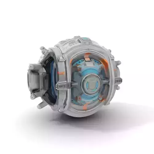 Futuristic Mechanical Orb Model Pack for SciFi Projects Low-poly 3D model