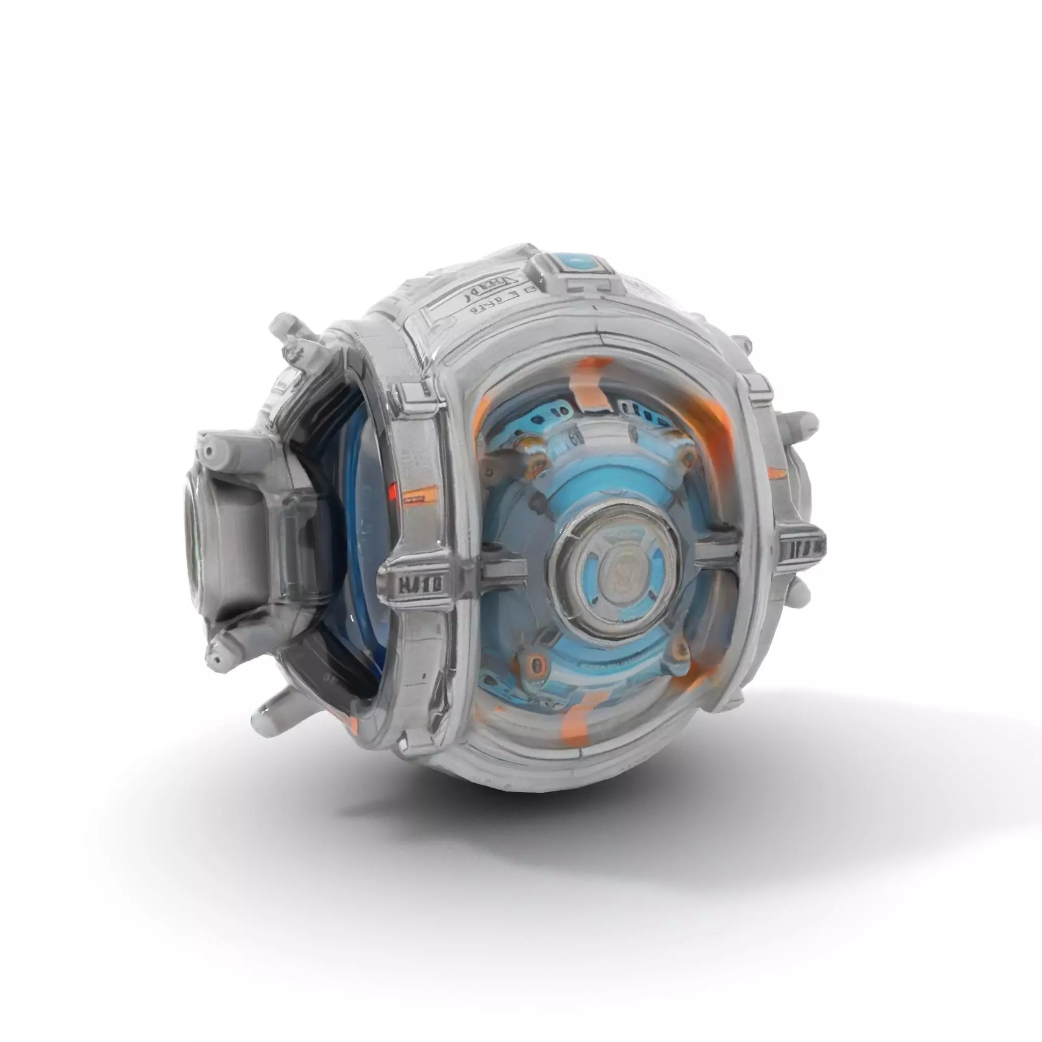 Futuristic Mechanical Orb Model Pack for SciFi Projects Low-poly 3D model_13