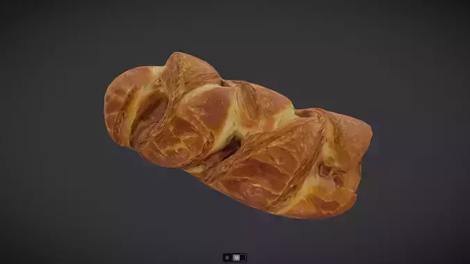 Puff Pastry 2 Low-poly 3D model