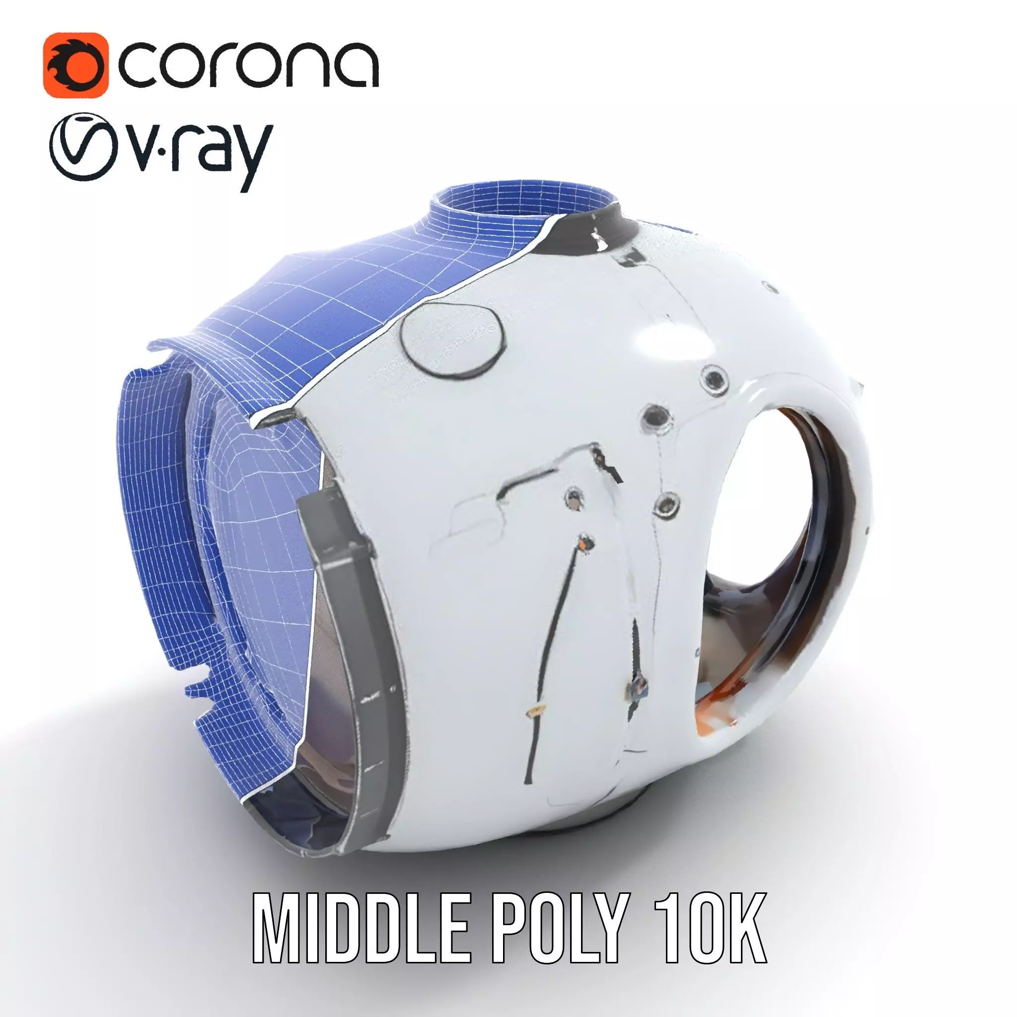 Futuristic Lighting Sphere Model Pack Low-poly 3D model_24